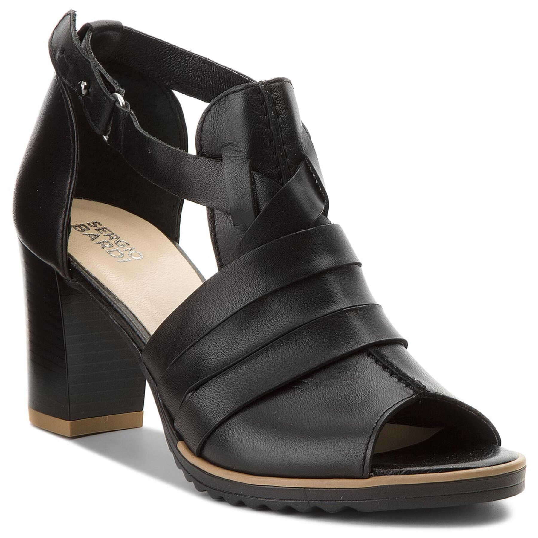 Sergio Bardi Сандали Casalduni SS127331518RB Черен - Pepit.bg