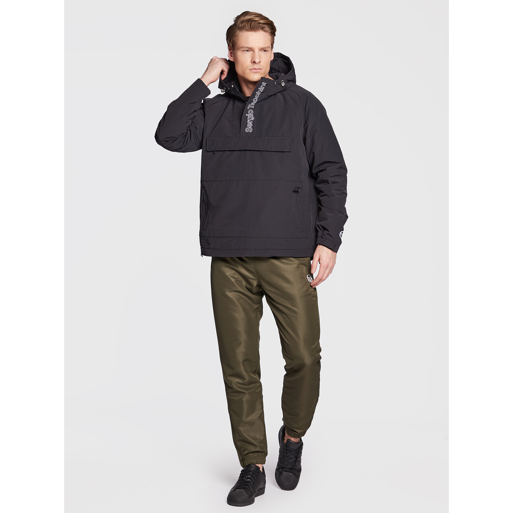 Sergio Tacchini Анорак Octopus 39924 Черен Regular Fit - Pepit.bg