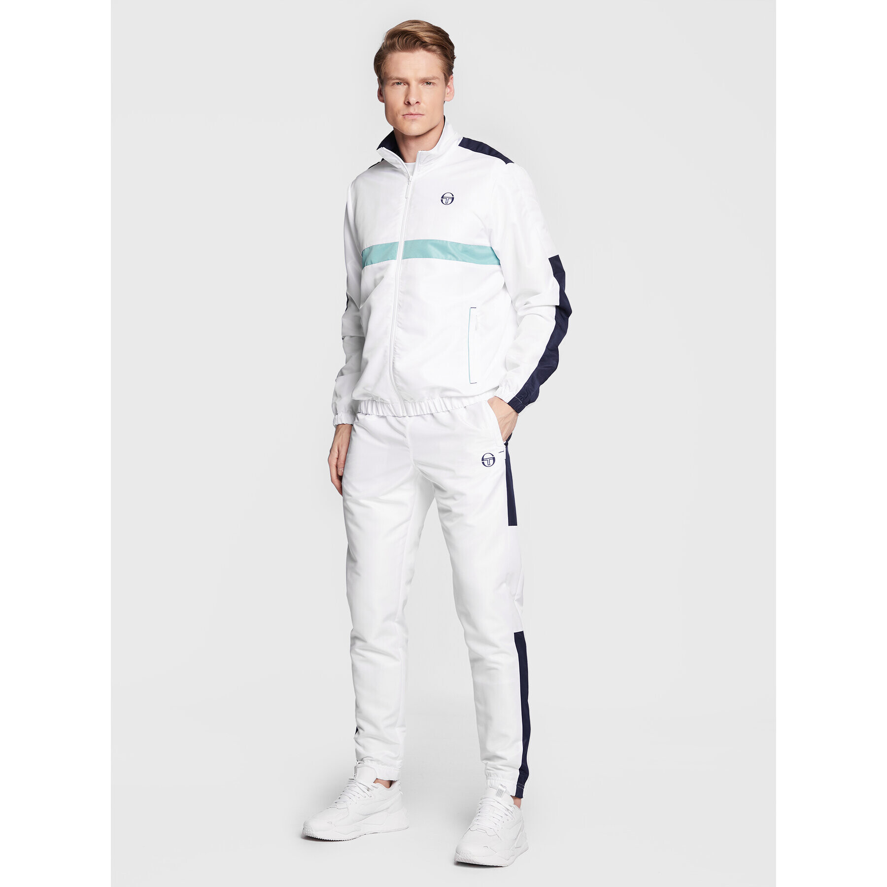 Sergio Tacchini Анцуг Ginnico 39839 Бял Regular Fit - Pepit.bg
