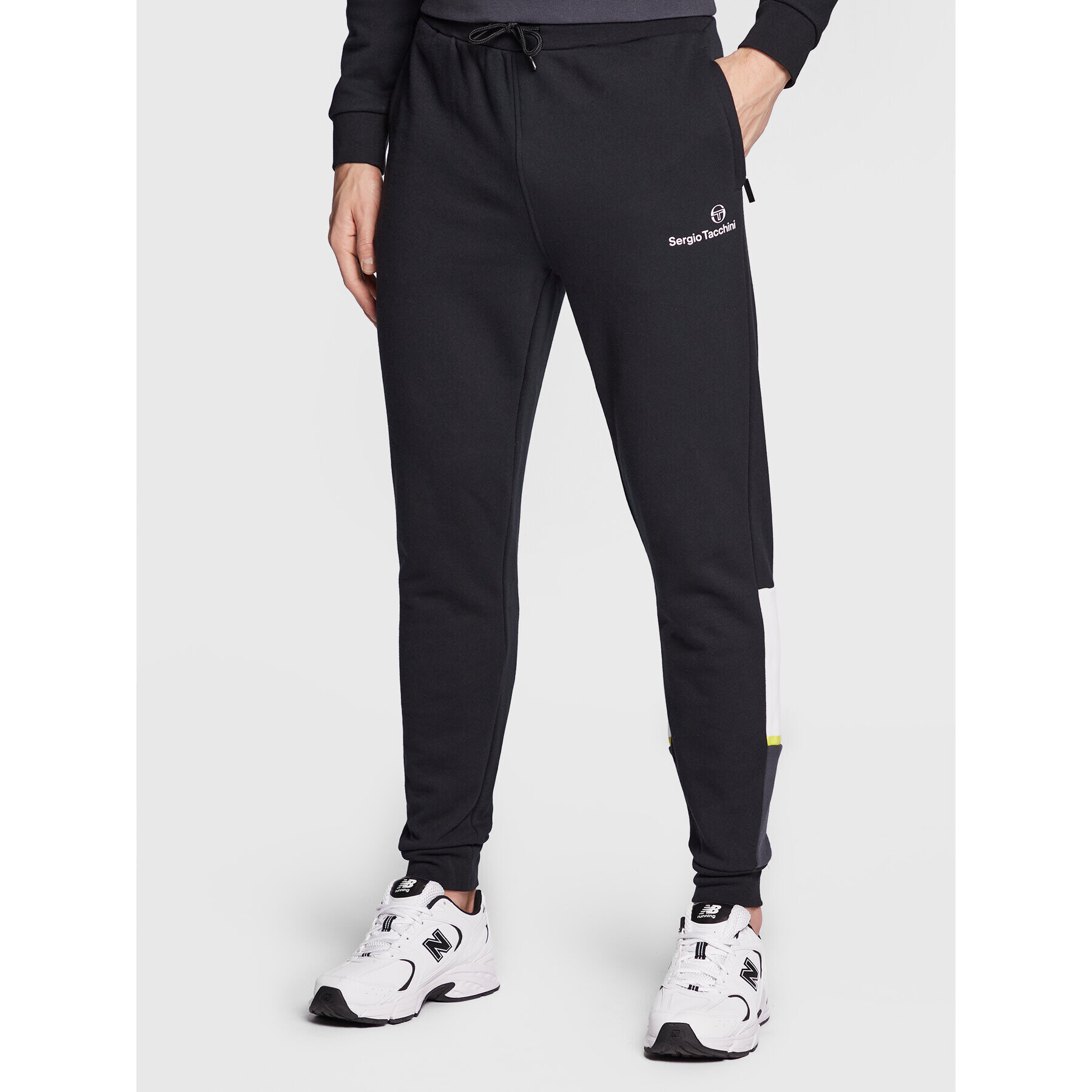 Sergio Tacchini Долнище анцуг Incastro 39523 Черен Slim Fit - Pepit.bg