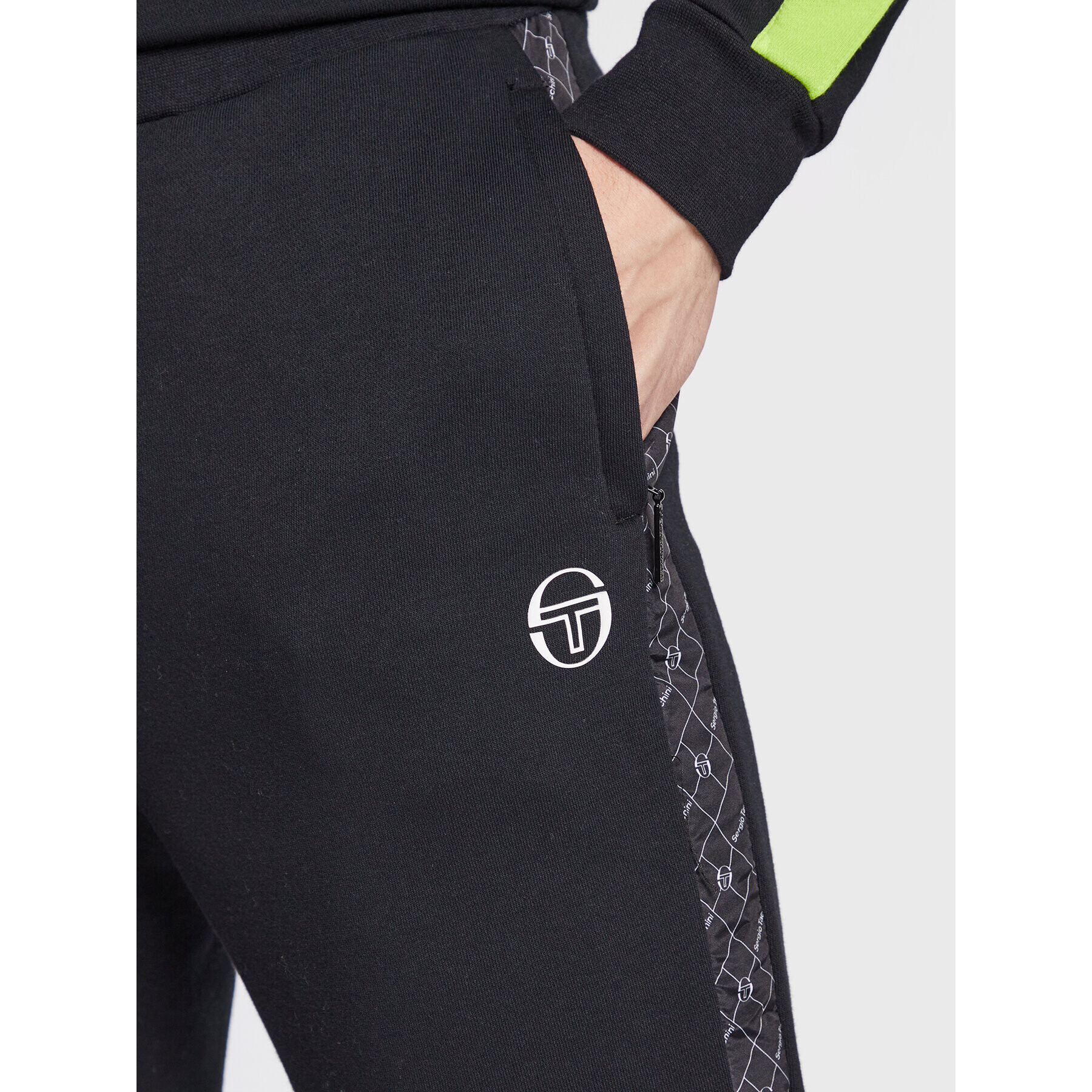 Sergio Tacchini Долнище анцуг Replica 39808 Черен Regular Fit - Pepit.bg