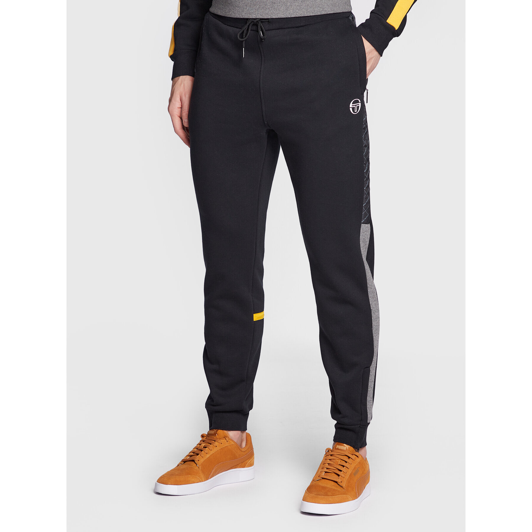 Sergio Tacchini Долнище анцуг Replica 39808 Черен Regular Fit - Pepit.bg