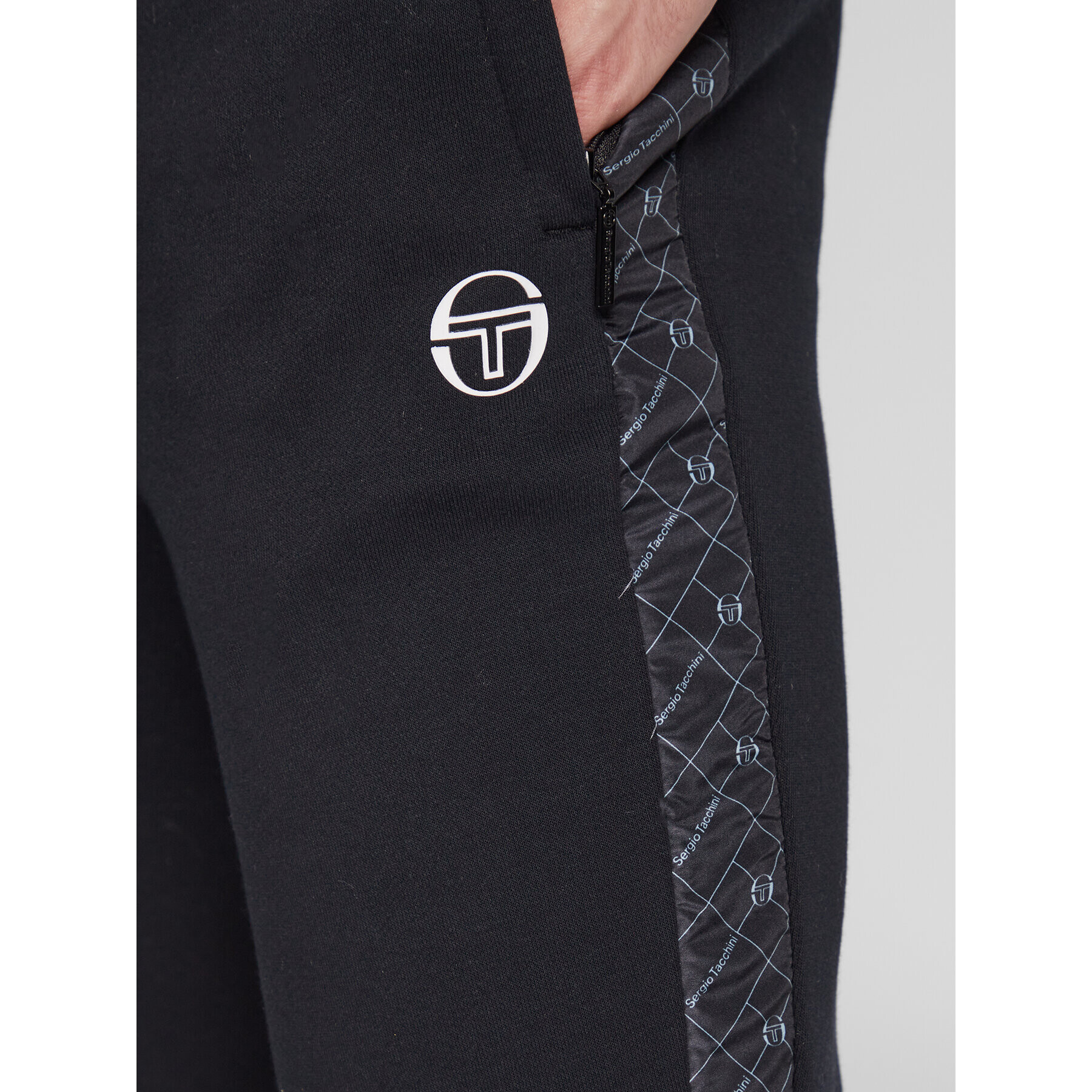 Sergio Tacchini Долнище анцуг Replica 39808 Черен Regular Fit - Pepit.bg