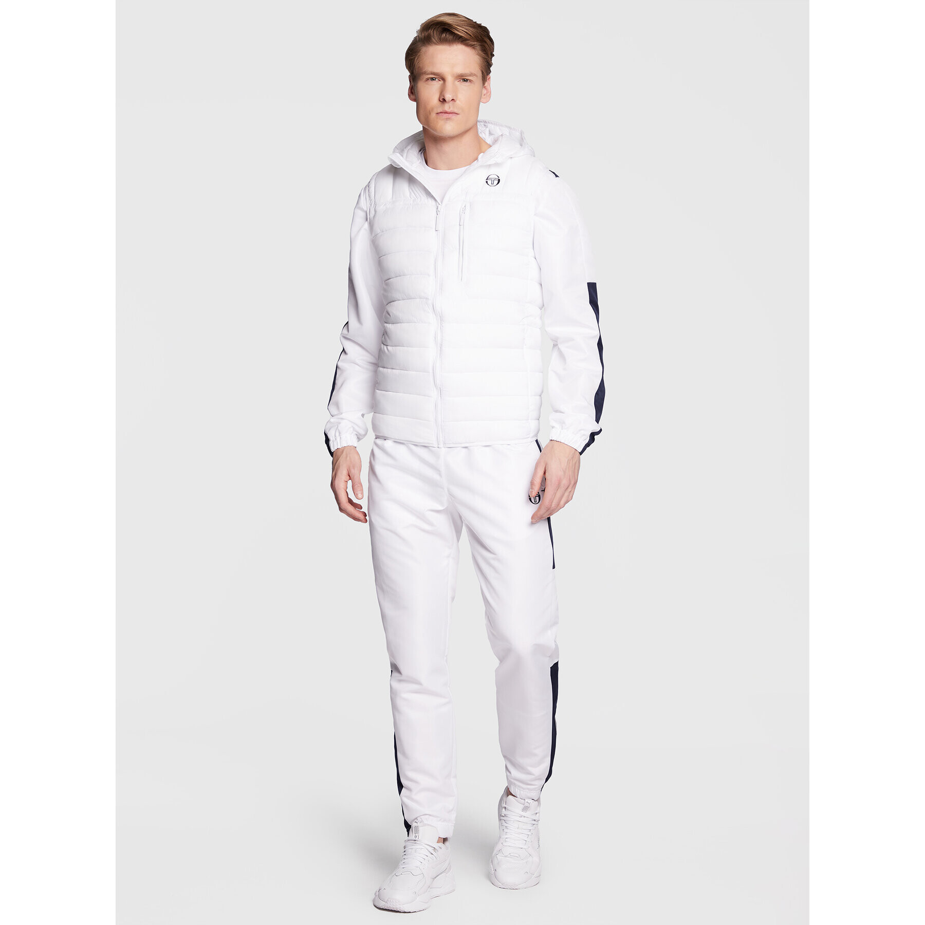 Sergio Tacchini Елек Nessen 39410 Бял Regular Fit - Pepit.bg