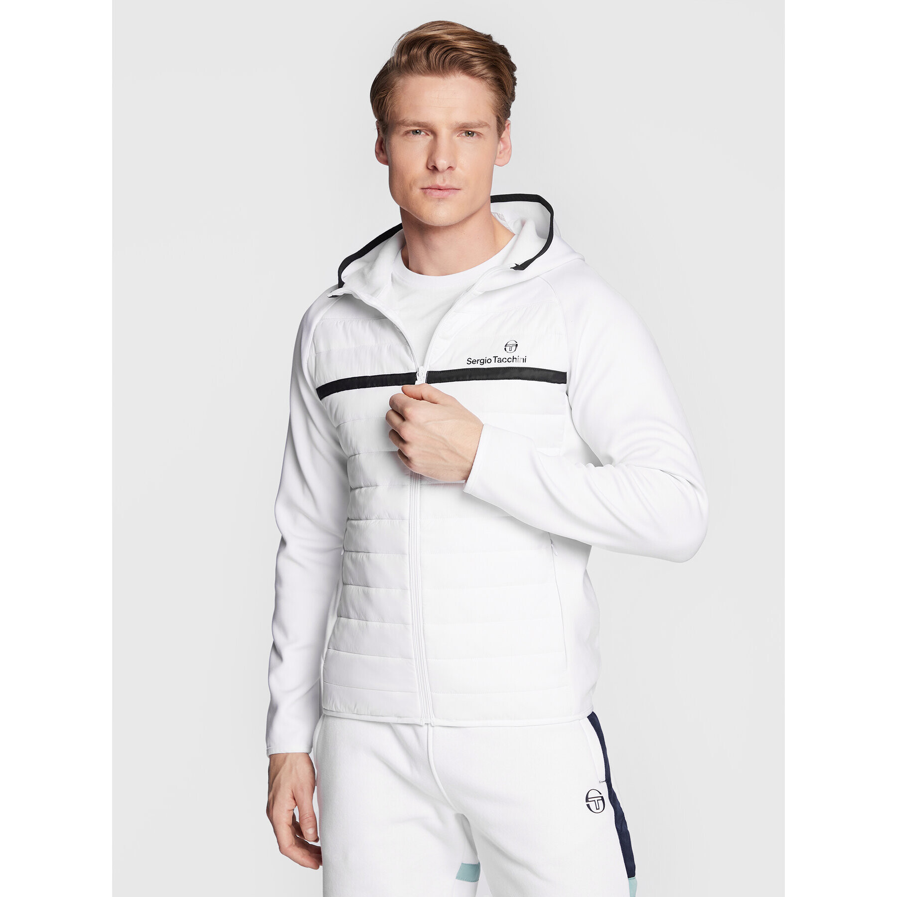 Sergio Tacchini Преходно яке Nam 39324 Бял Regular Fit - Pepit.bg