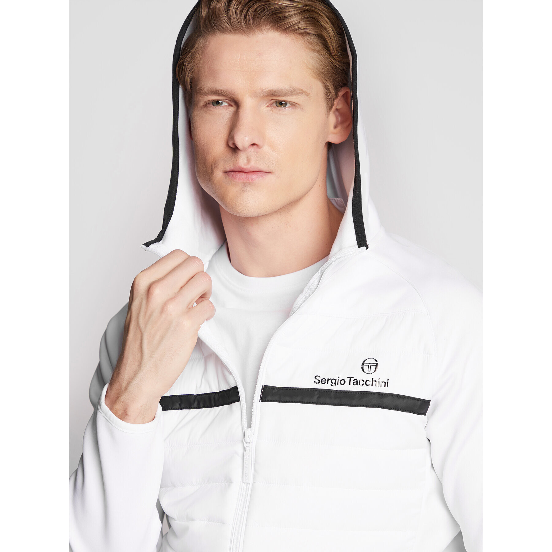 Sergio Tacchini Преходно яке Nam 39324 Бял Regular Fit - Pepit.bg