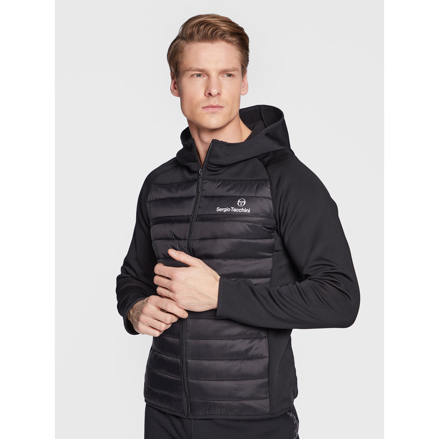 Sergio Tacchini Преходно яке Nam 39324 Черен Regular Fit - Pepit.bg
