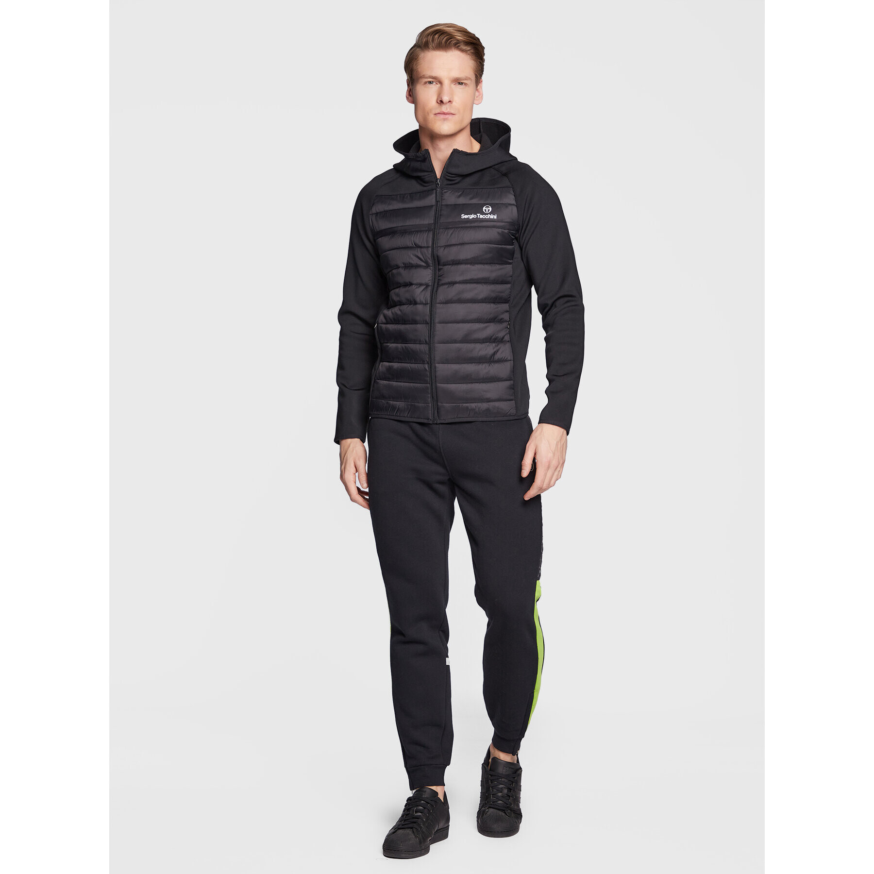 Sergio Tacchini Преходно яке Nam 39324 Черен Regular Fit - Pepit.bg