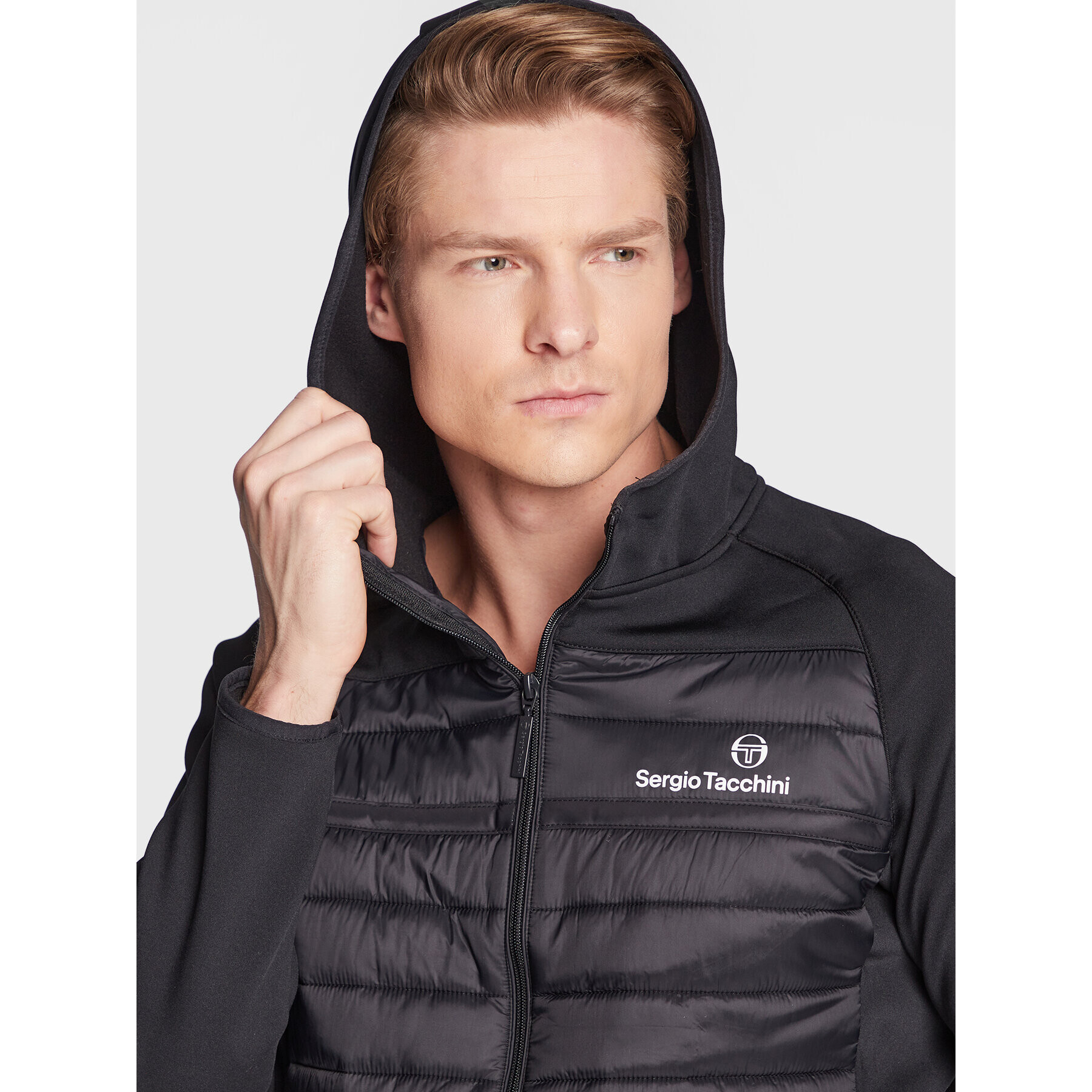 Sergio Tacchini Преходно яке Nam 39324 Черен Regular Fit - Pepit.bg