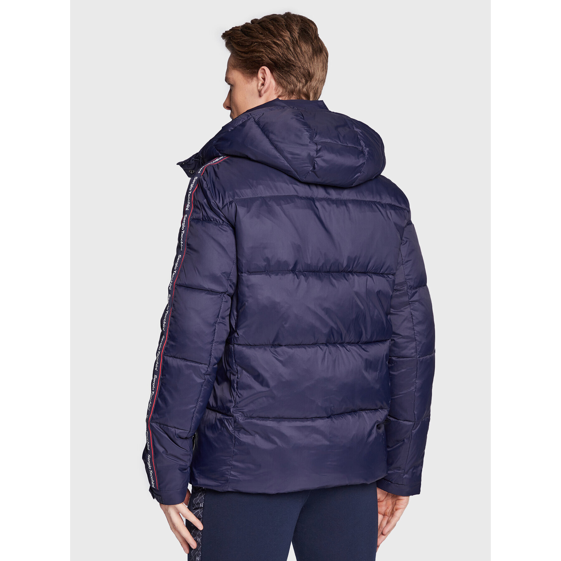 Sergio Tacchini Пухено яке Meridiano 39736 Тъмносин Regular Fit - Pepit.bg