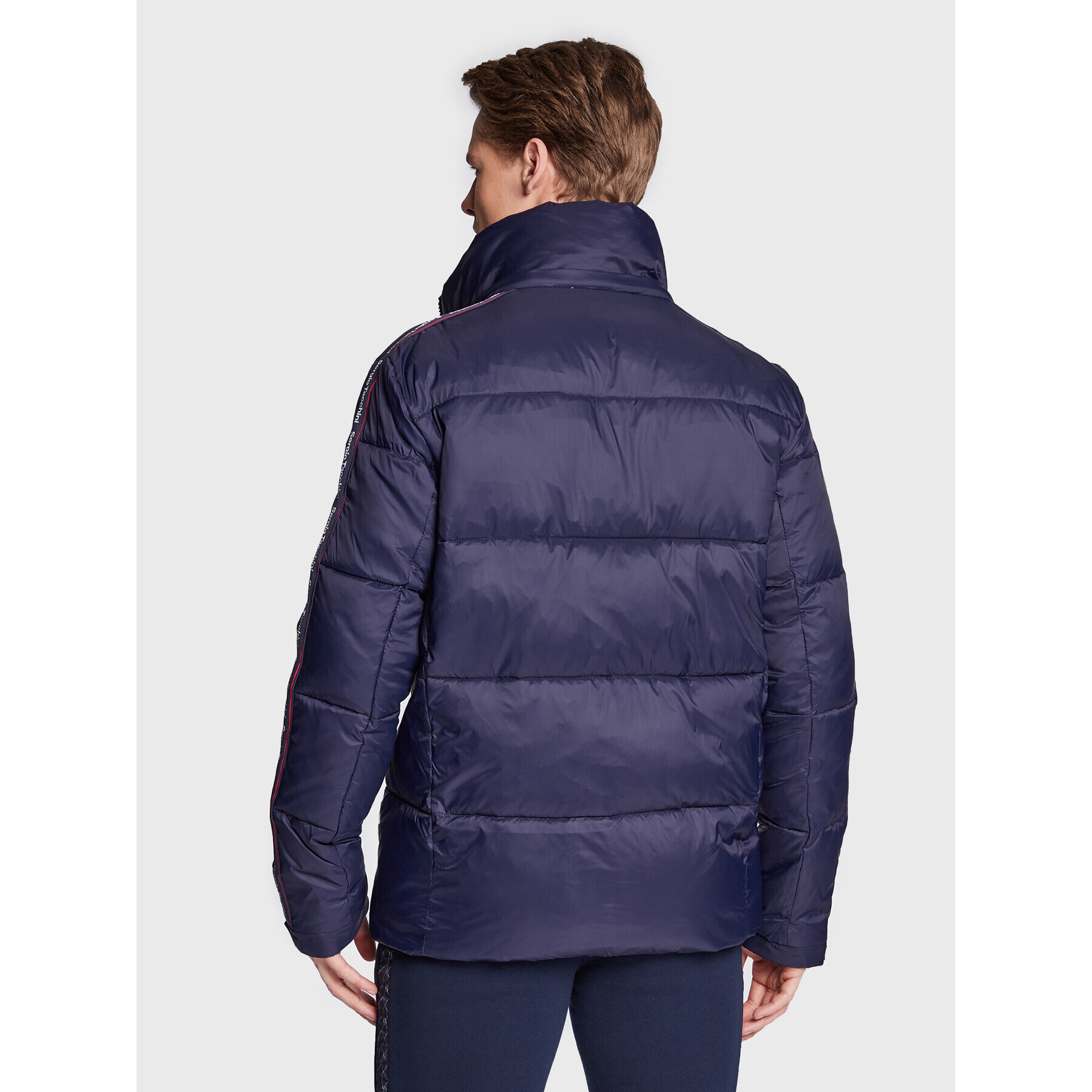Sergio Tacchini Пухено яке Meridiano 39736 Тъмносин Regular Fit - Pepit.bg