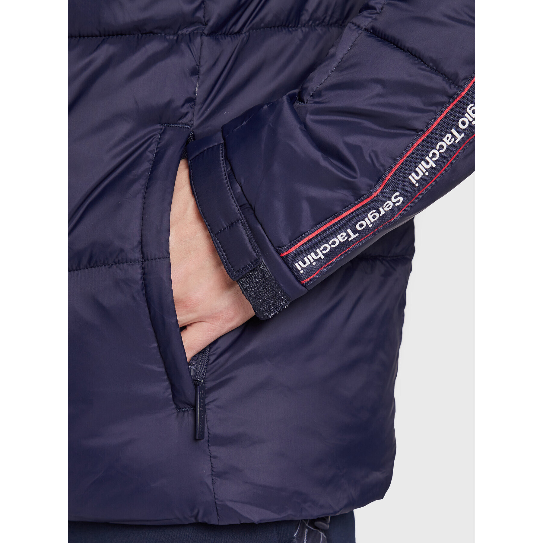 Sergio Tacchini Пухено яке Meridiano 39736 Тъмносин Regular Fit - Pepit.bg