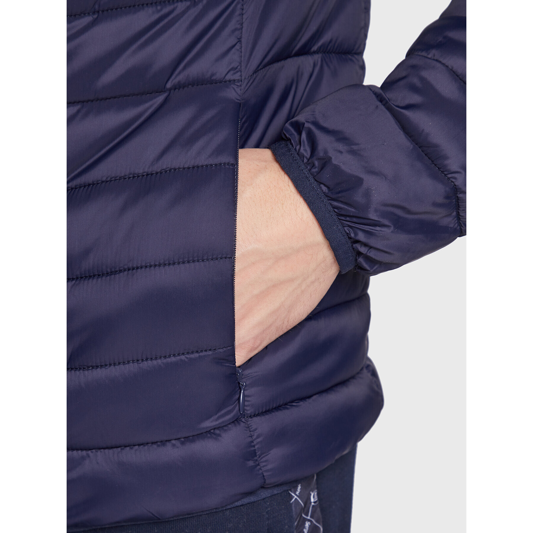 Sergio Tacchini Пухено яке Nessen 39658 Тъмносин Regular Fit - Pepit.bg