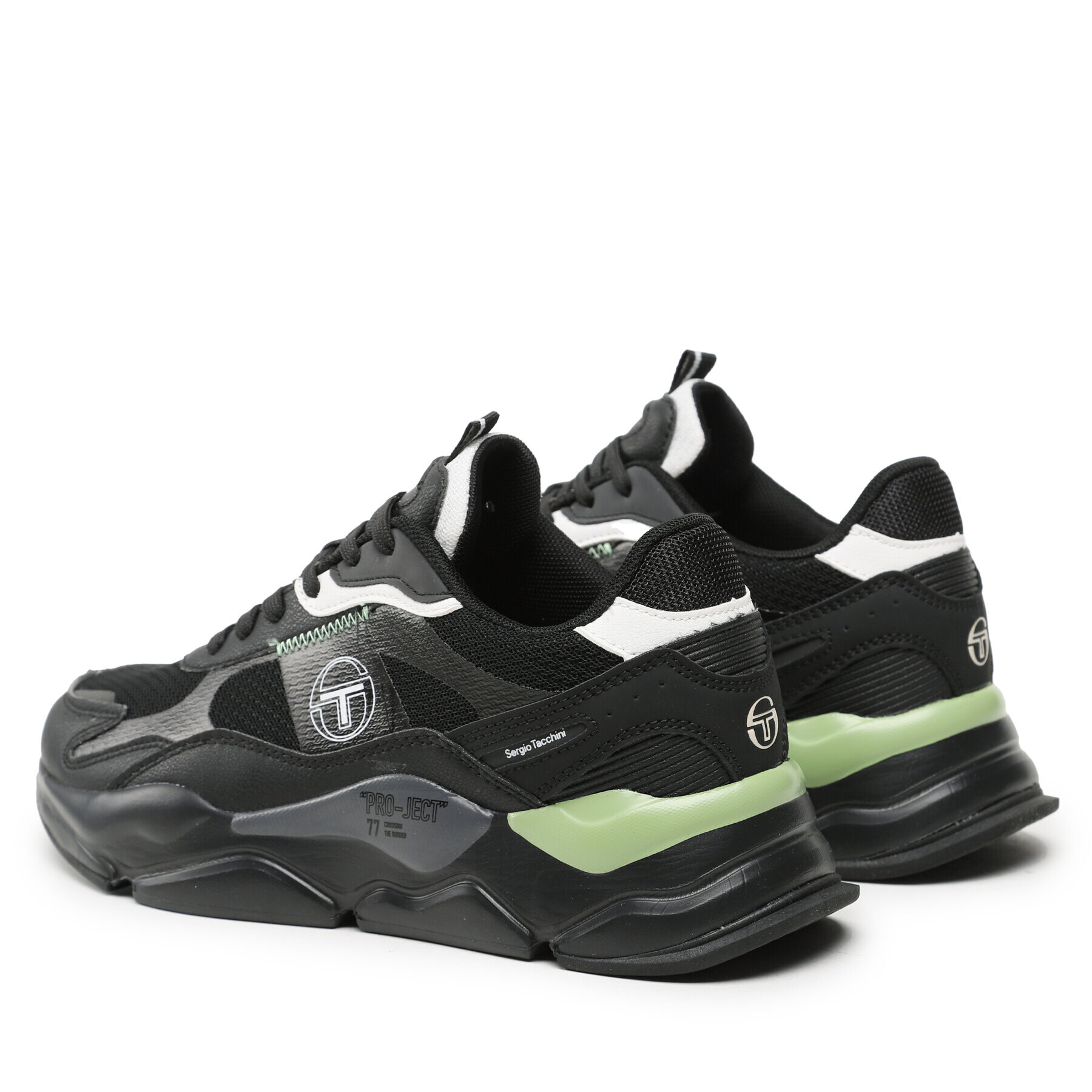 Sergio Tacchini Сникърси Motion STM125500-01 Черен - Pepit.bg