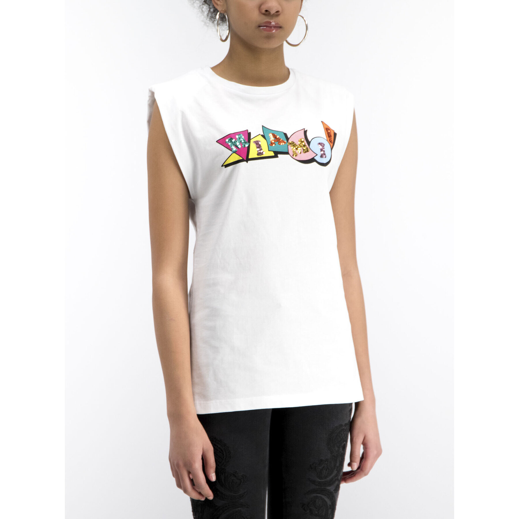 Silvian Heach Блуза Bahri PGP19790TS Бял Regular Fit - Pepit.bg
