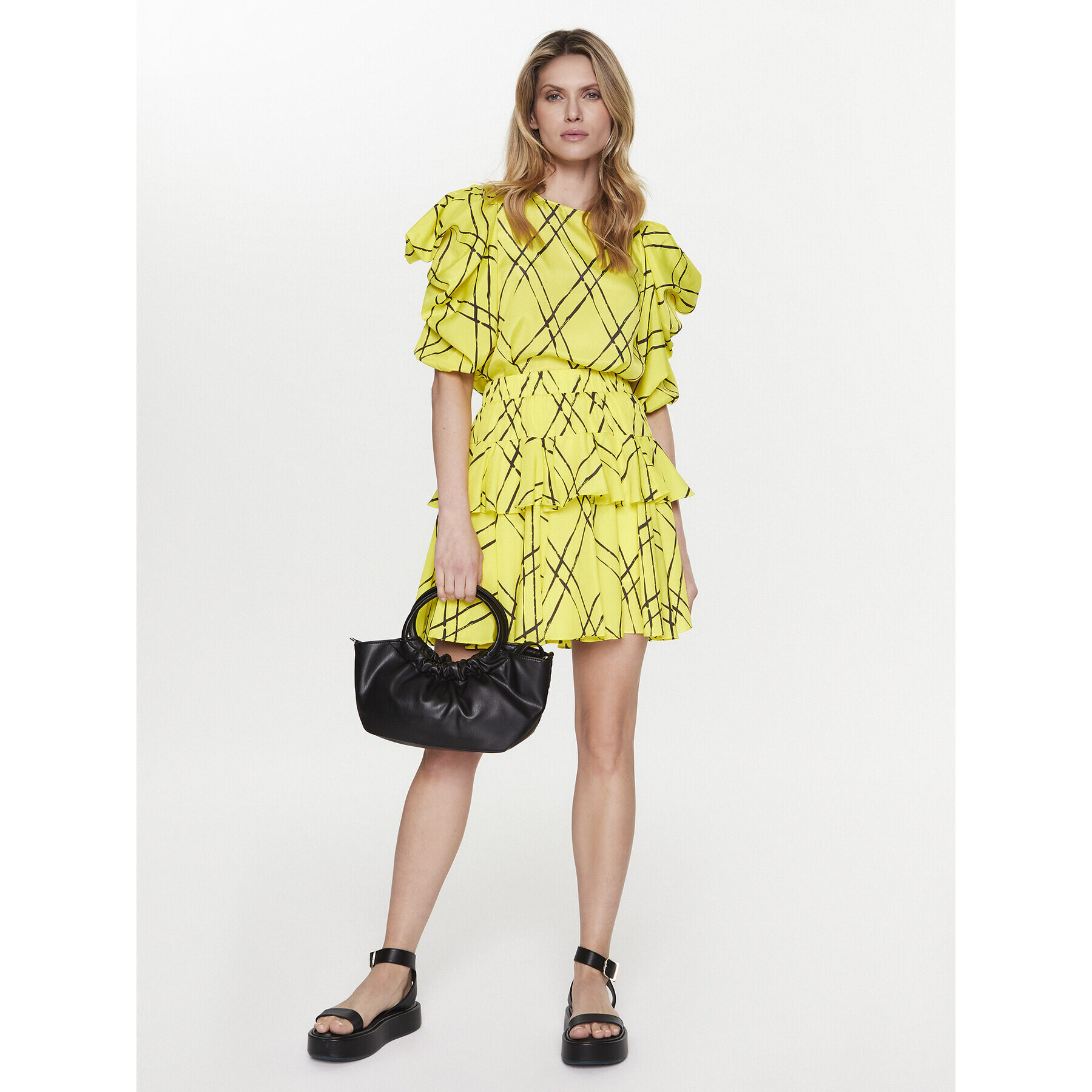 Silvian Heach Блуза GPP23376BL Жълт Regular Fit - Pepit.bg