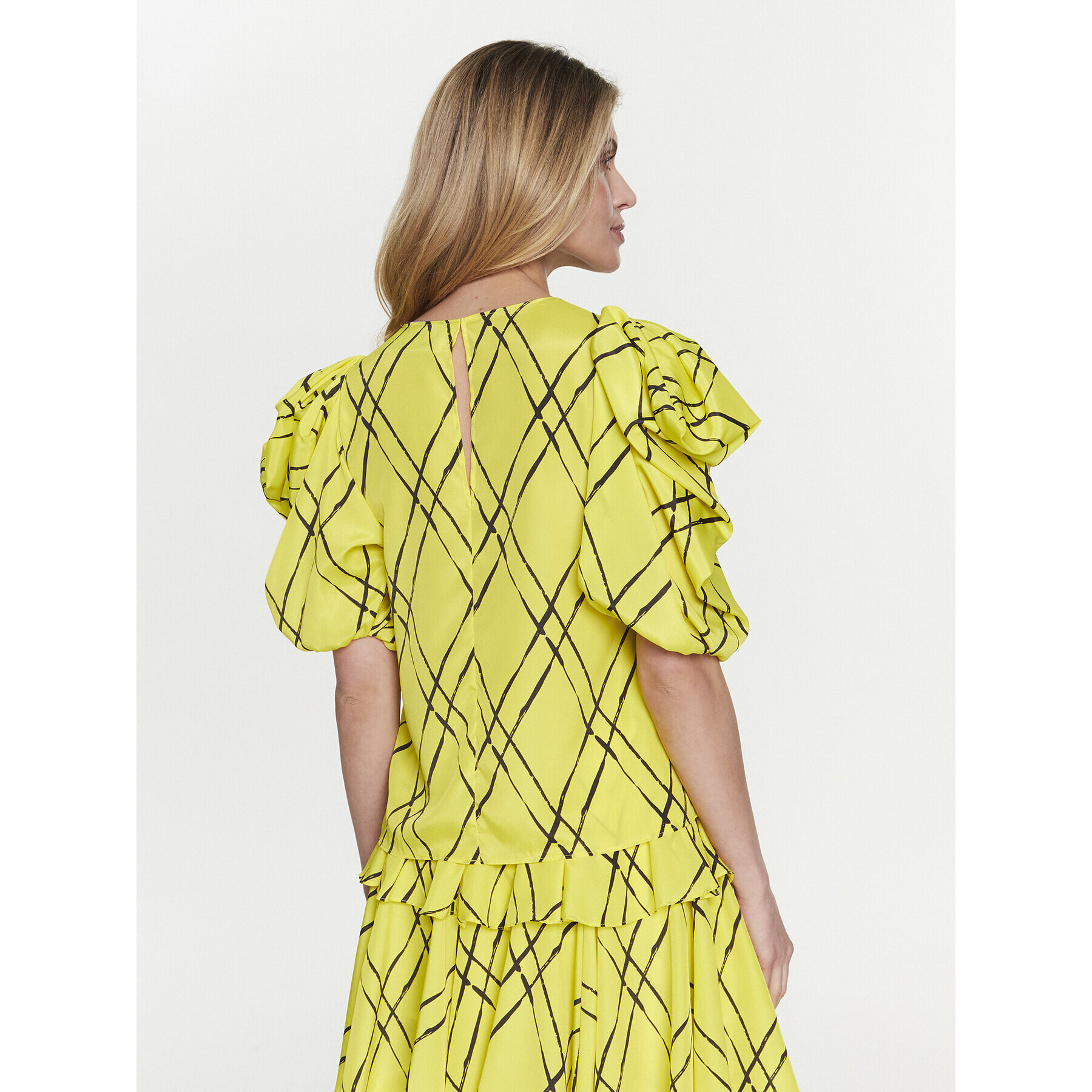 Silvian Heach Блуза GPP23376BL Жълт Regular Fit - Pepit.bg