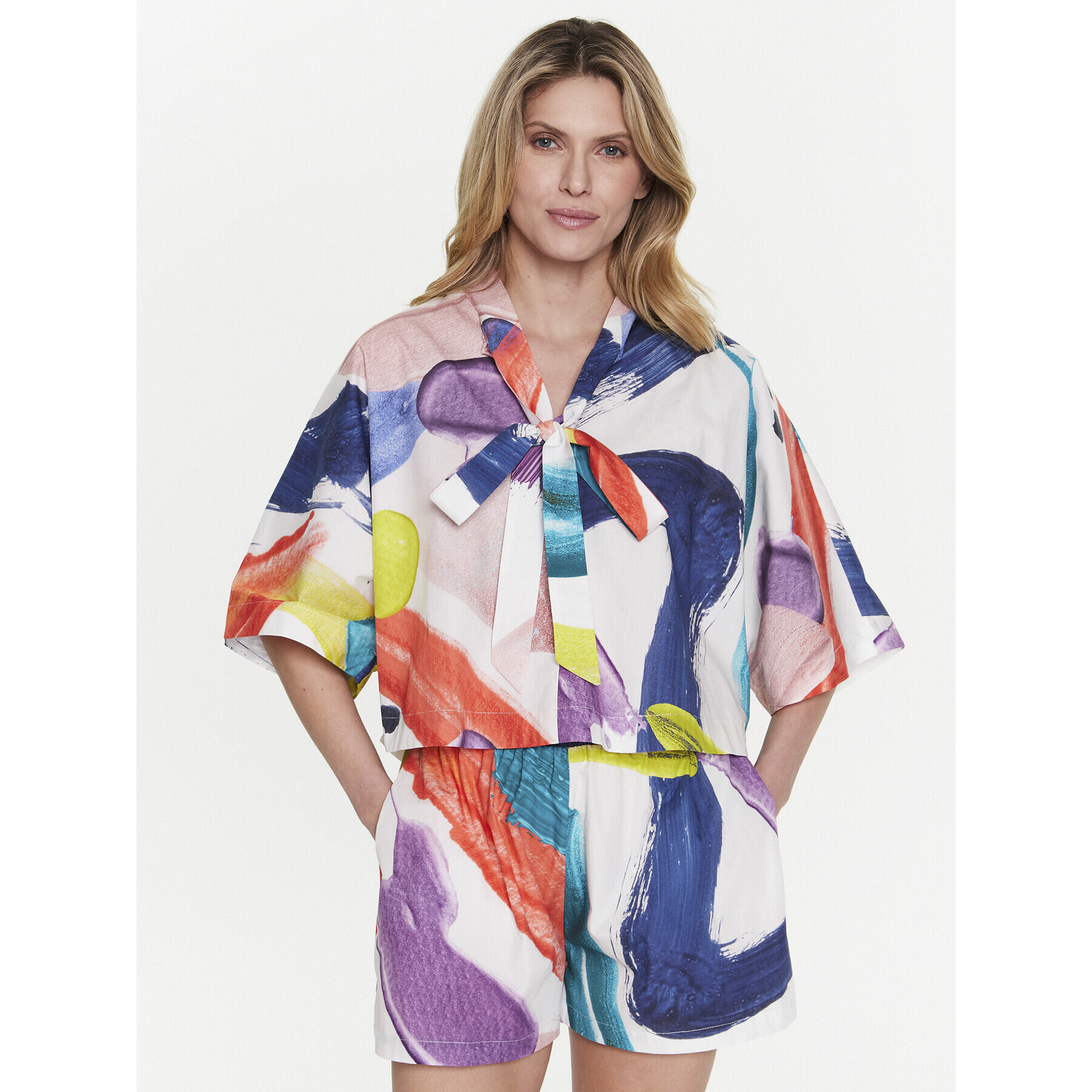 Silvian Heach Блуза GPP23415BL Цветен Relaxed Fit - Pepit.bg