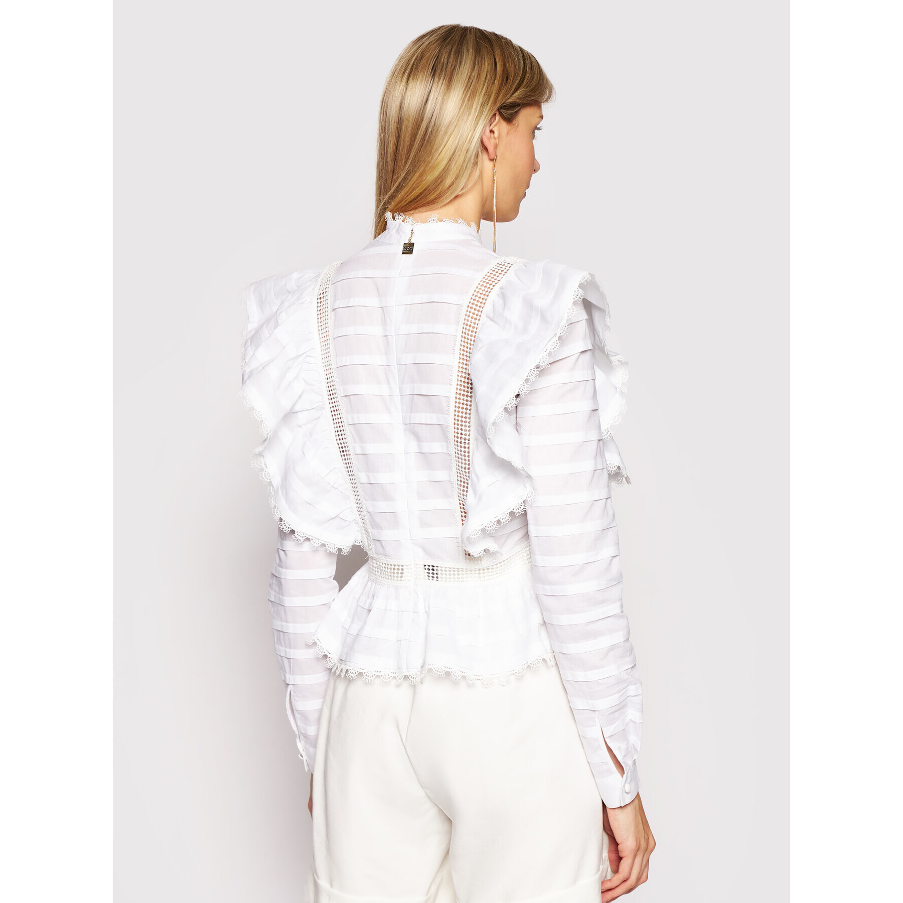 Silvian Heach Блуза Loria PGP21119BL Бял Regular Fit - Pepit.bg