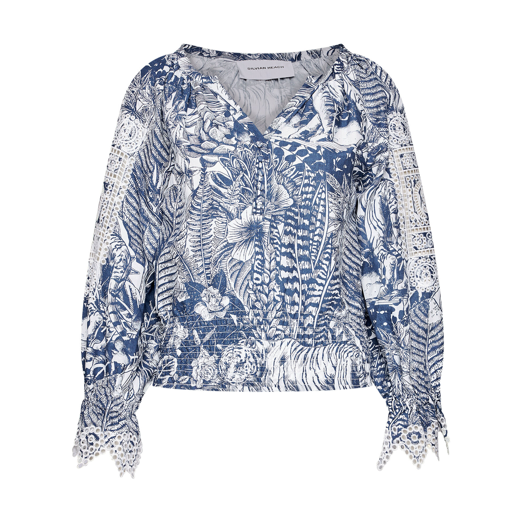 Silvian Heach Блуза Millicent PGP21319BL Син Regular Fit - Pepit.bg