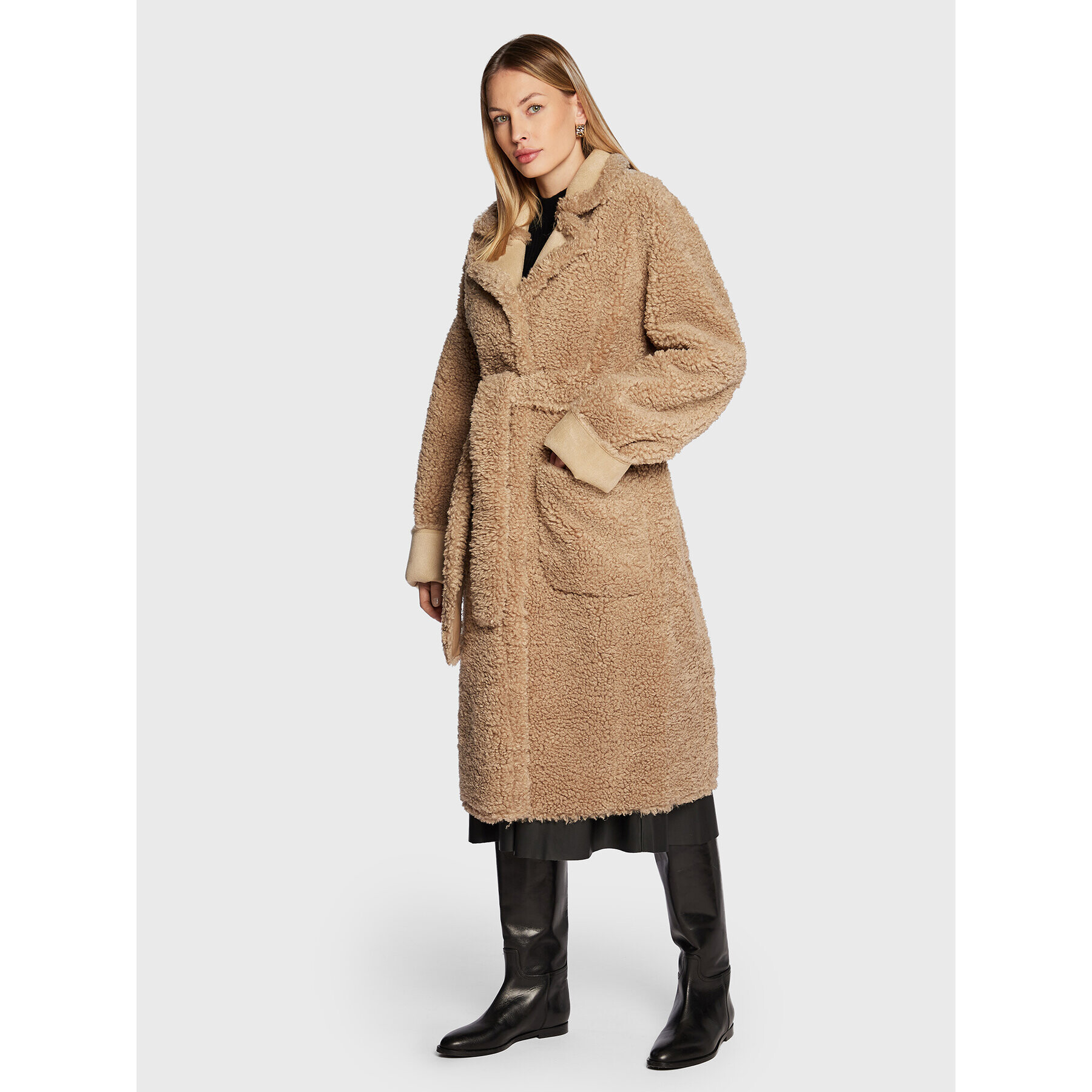 Silvian Heach Кожух PGA22155PL Бежов Relaxed Fit - Pepit.bg