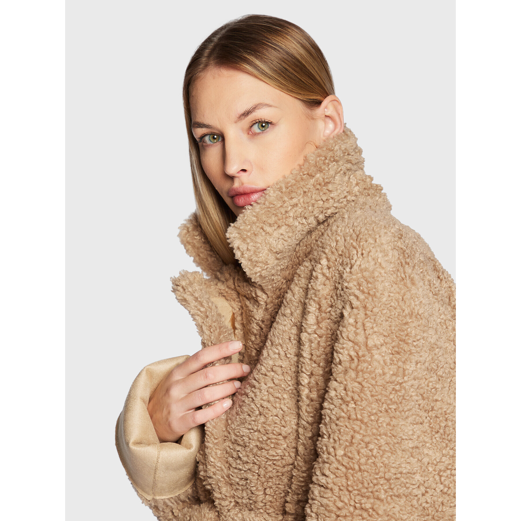 Silvian Heach Кожух PGA22155PL Бежов Relaxed Fit - Pepit.bg