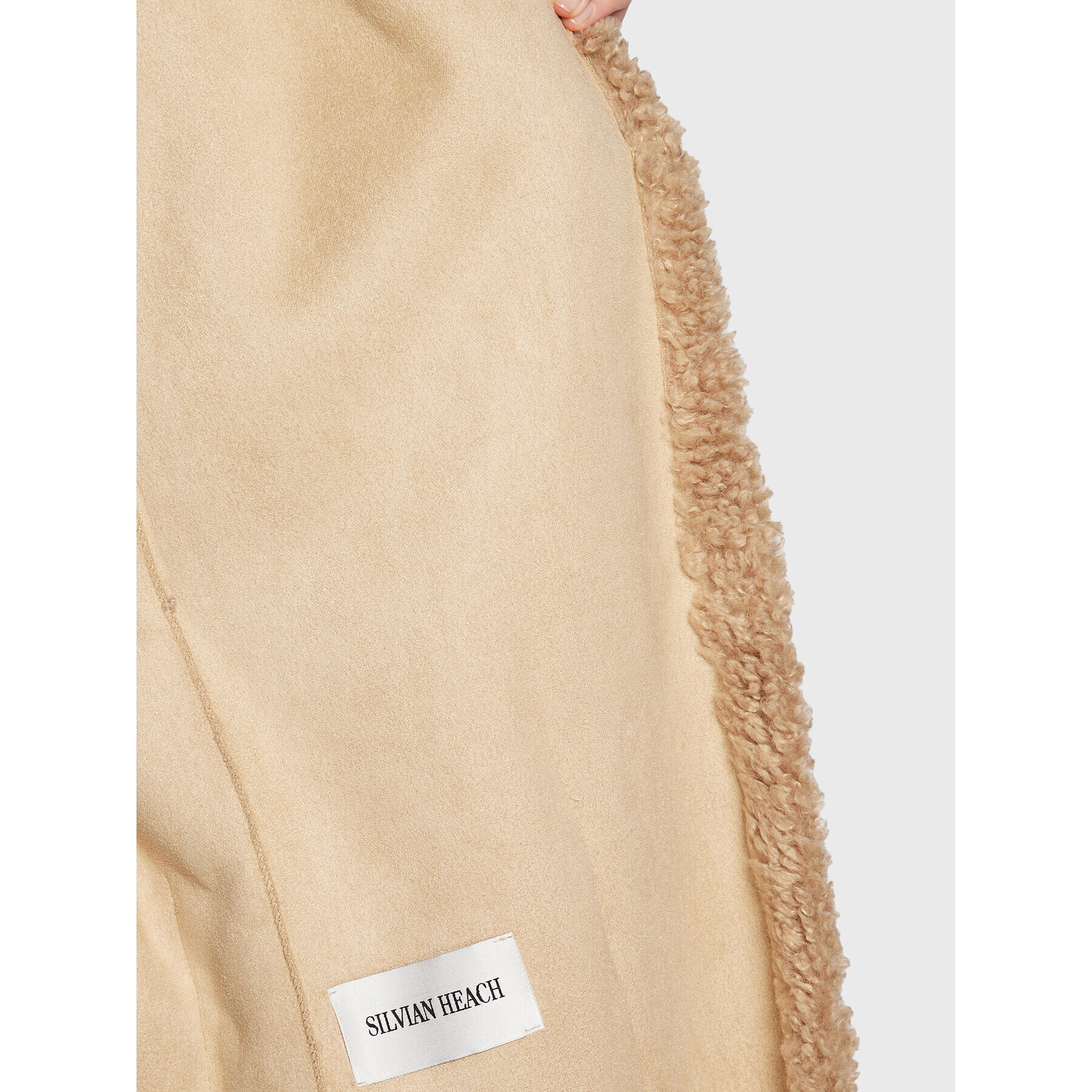 Silvian Heach Кожух PGA22155PL Бежов Relaxed Fit - Pepit.bg