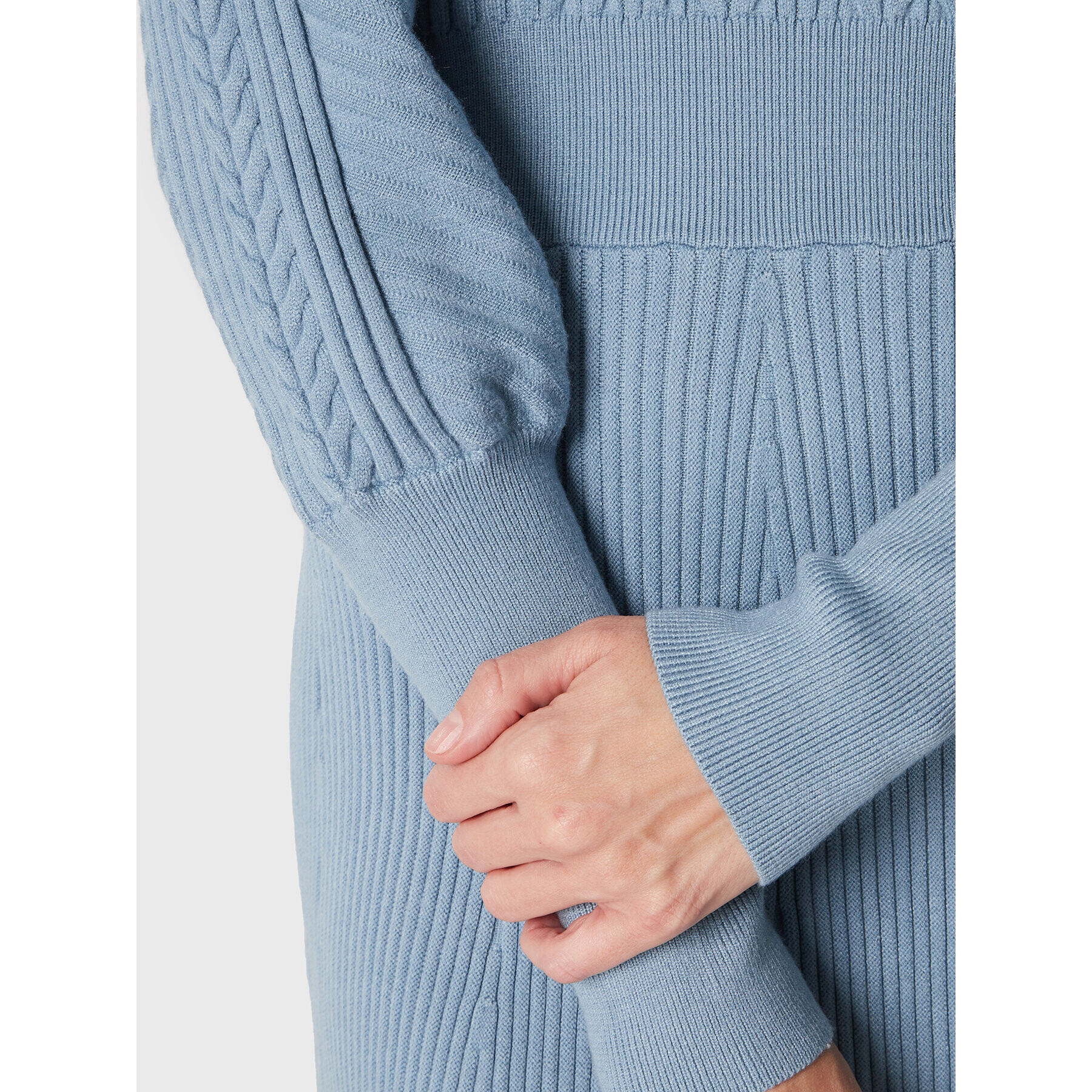 Silvian Heach Плетена рокля PGA22217VE Син Regular Fit - Pepit.bg