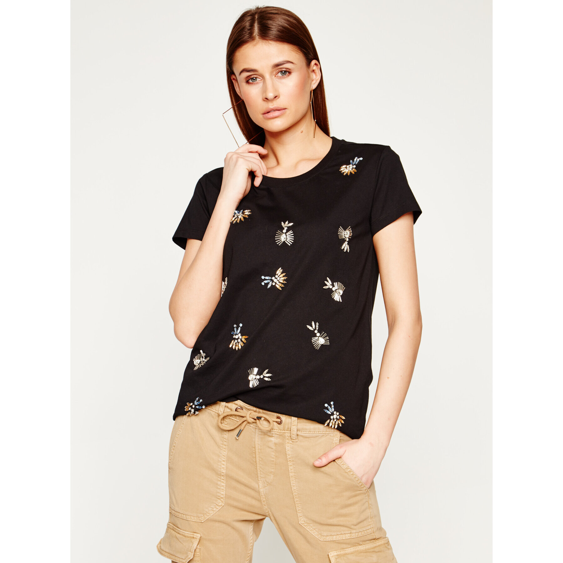 Silvian Heach Тишърт Blyde PGP20386TS Черен Regular Fit - Pepit.bg
