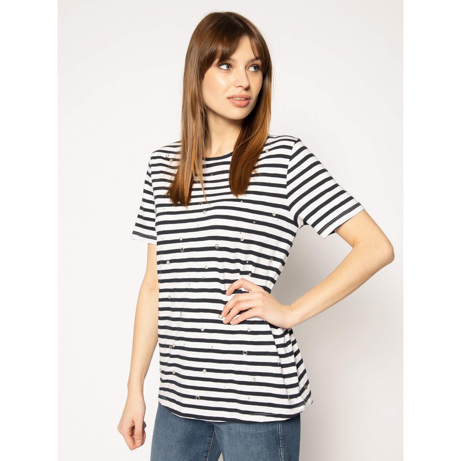 Silvian Heach Тишърт Dines PGP20655TS Тъмносин Regular Fit - Pepit.bg