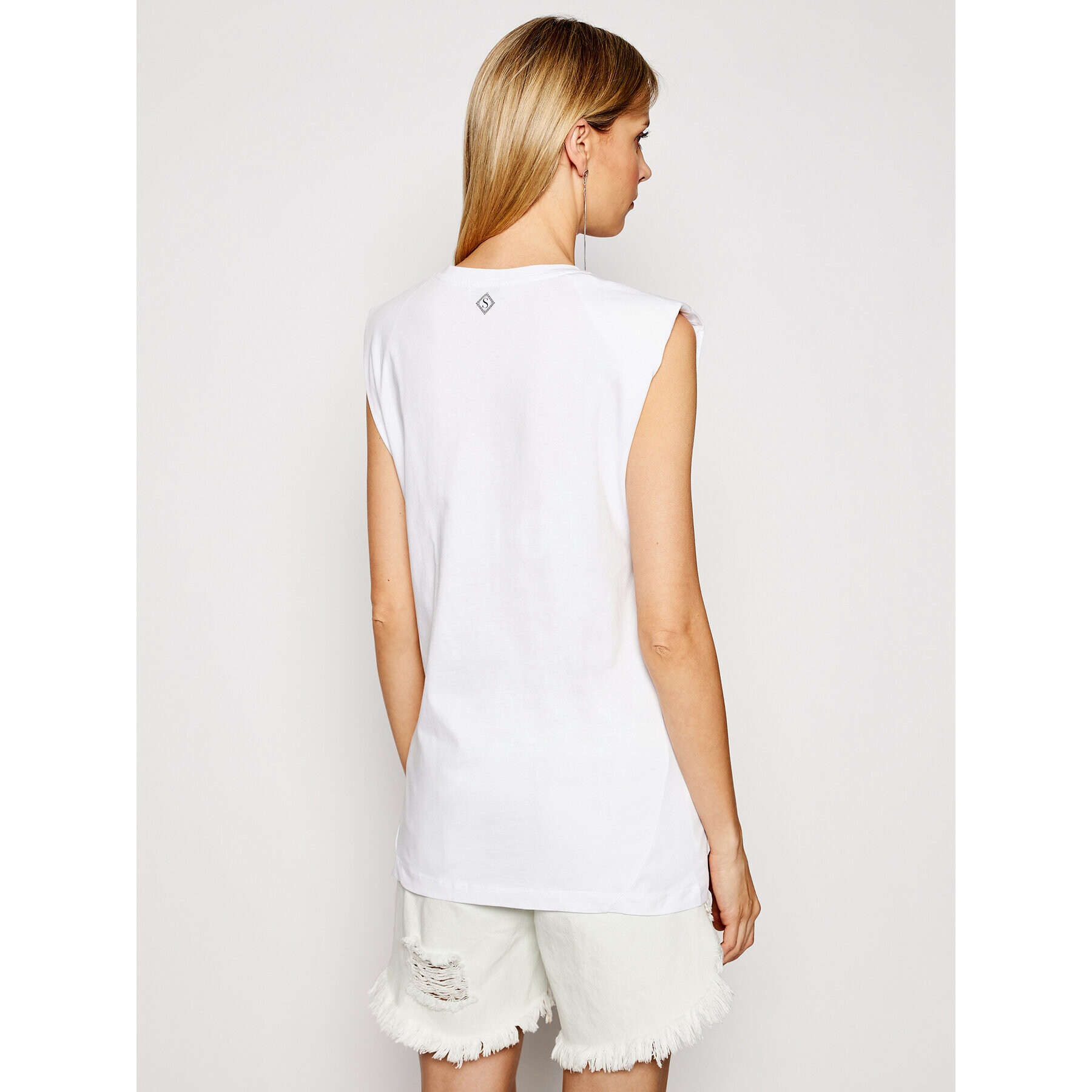 Silvian Heach Тишърт Laabed CVP19251TS Бял Slim Fit - Pepit.bg