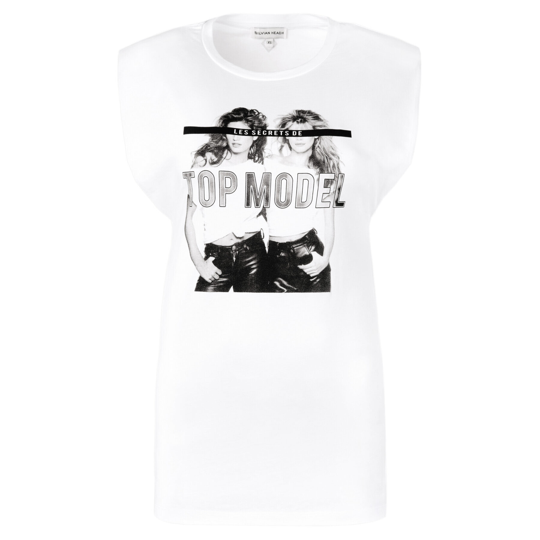 Silvian Heach Тишърт Laabed CVP19251TS Бял Slim Fit - Pepit.bg