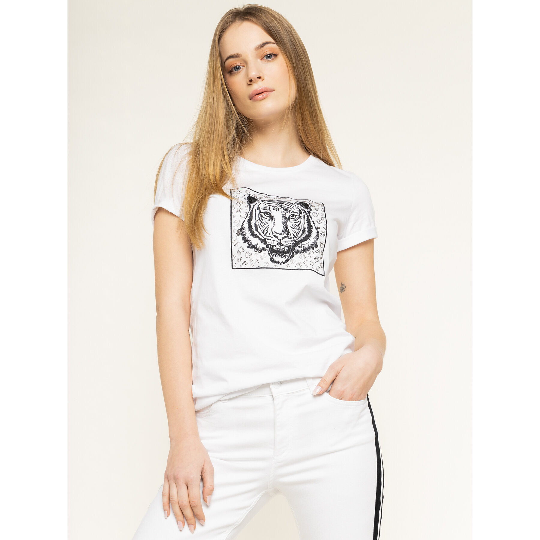 Silvian Heach Тишърт Matam PGP20676TS Бял Regular Fit - Pepit.bg