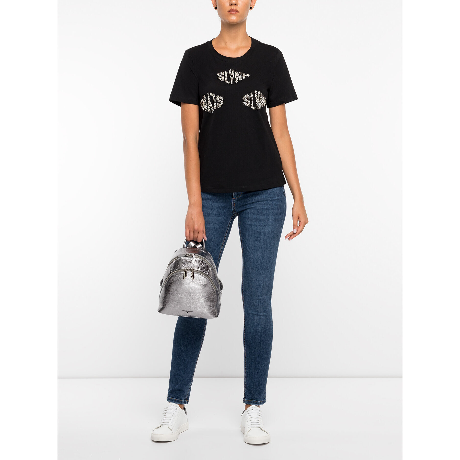 Silvian Heach Тишърт PGA19623TS Черен Regular Fit - Pepit.bg