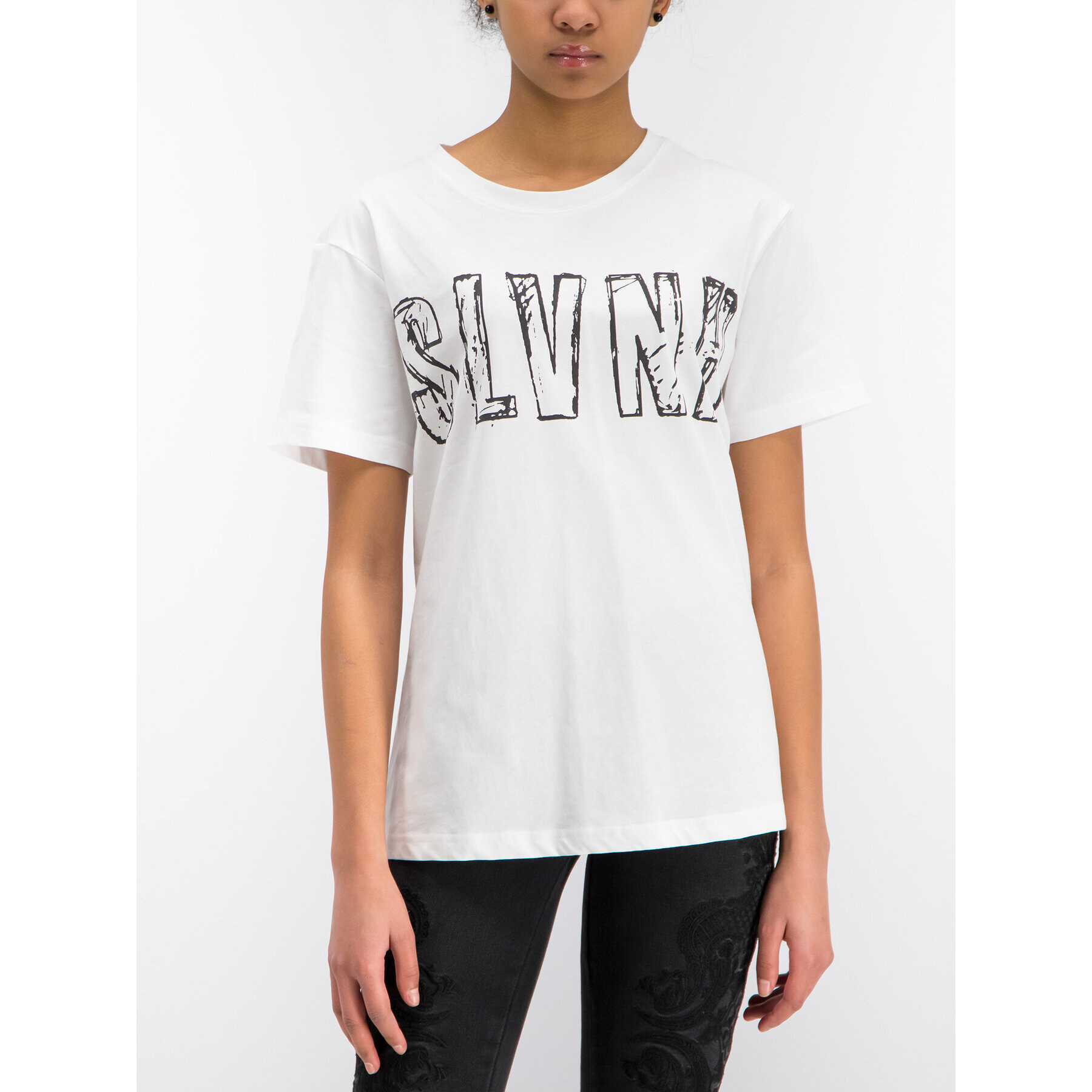 Silvian Heach Тишърт Raselma CVP19050TS Бял Regular Fit - Pepit.bg