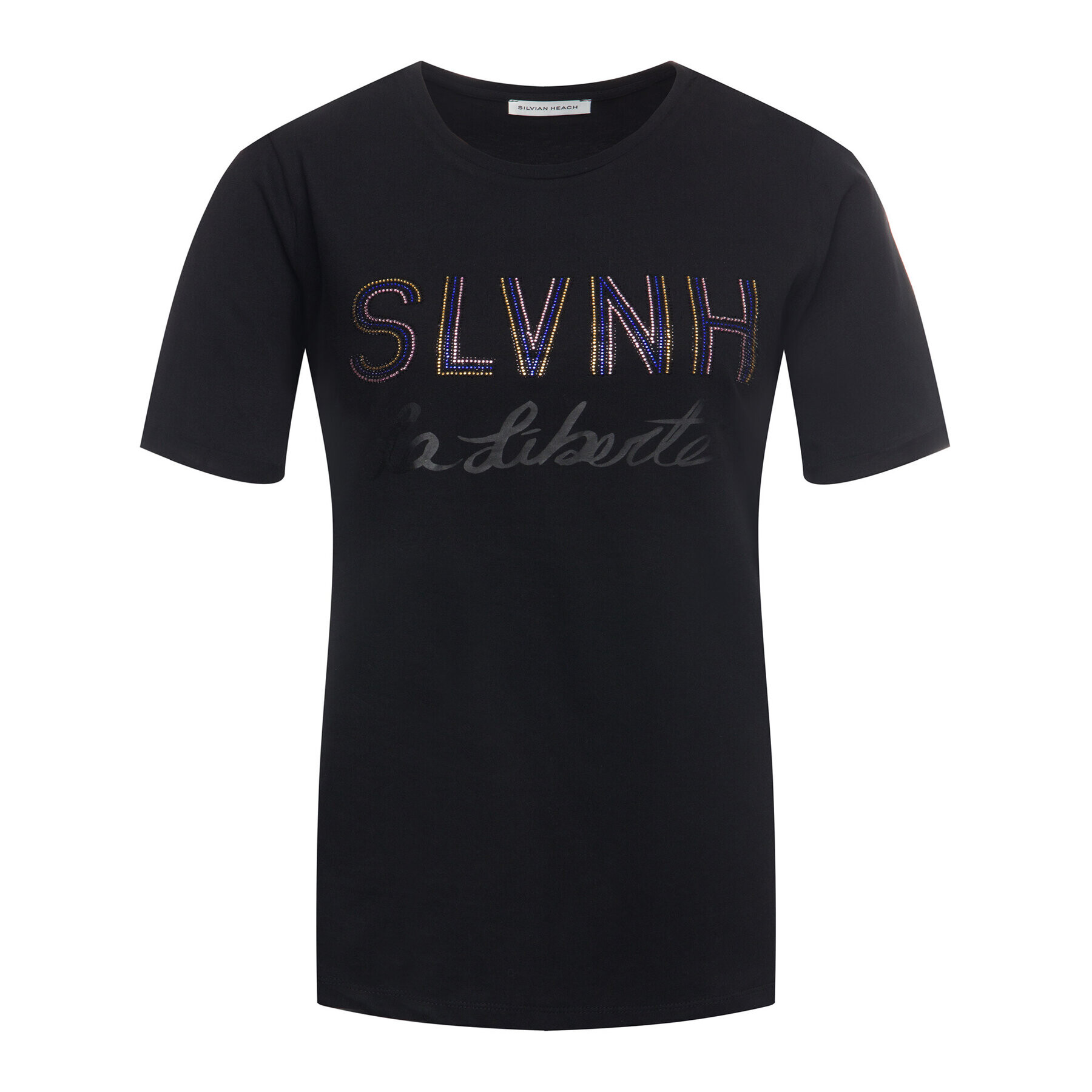 Silvian Heach Тишърт Stitten PGA19022TS Черен Regular Fit - Pepit.bg