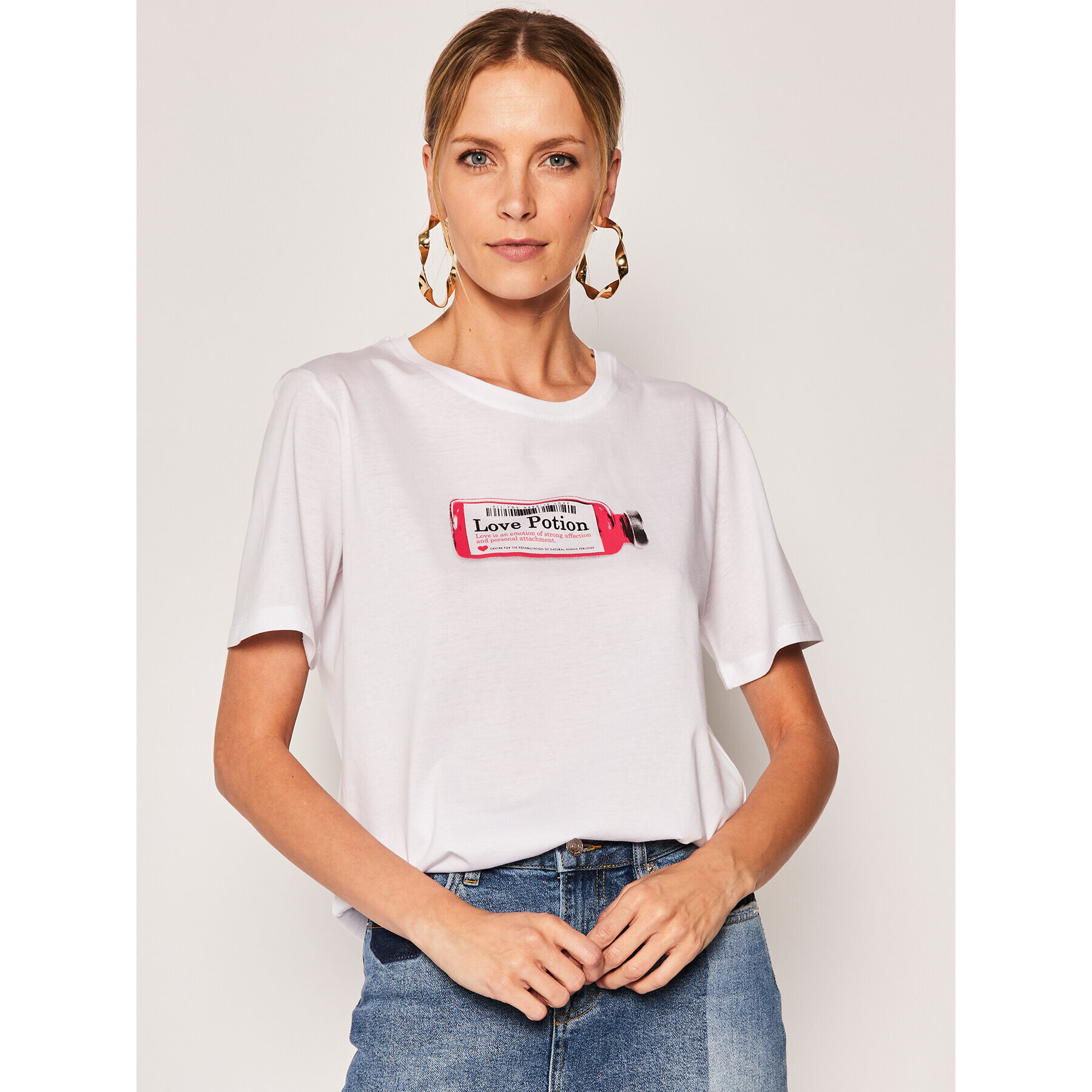 Silvian Heach Тишърт Tamaro CVP20185TS Бял Regular Fit - Pepit.bg