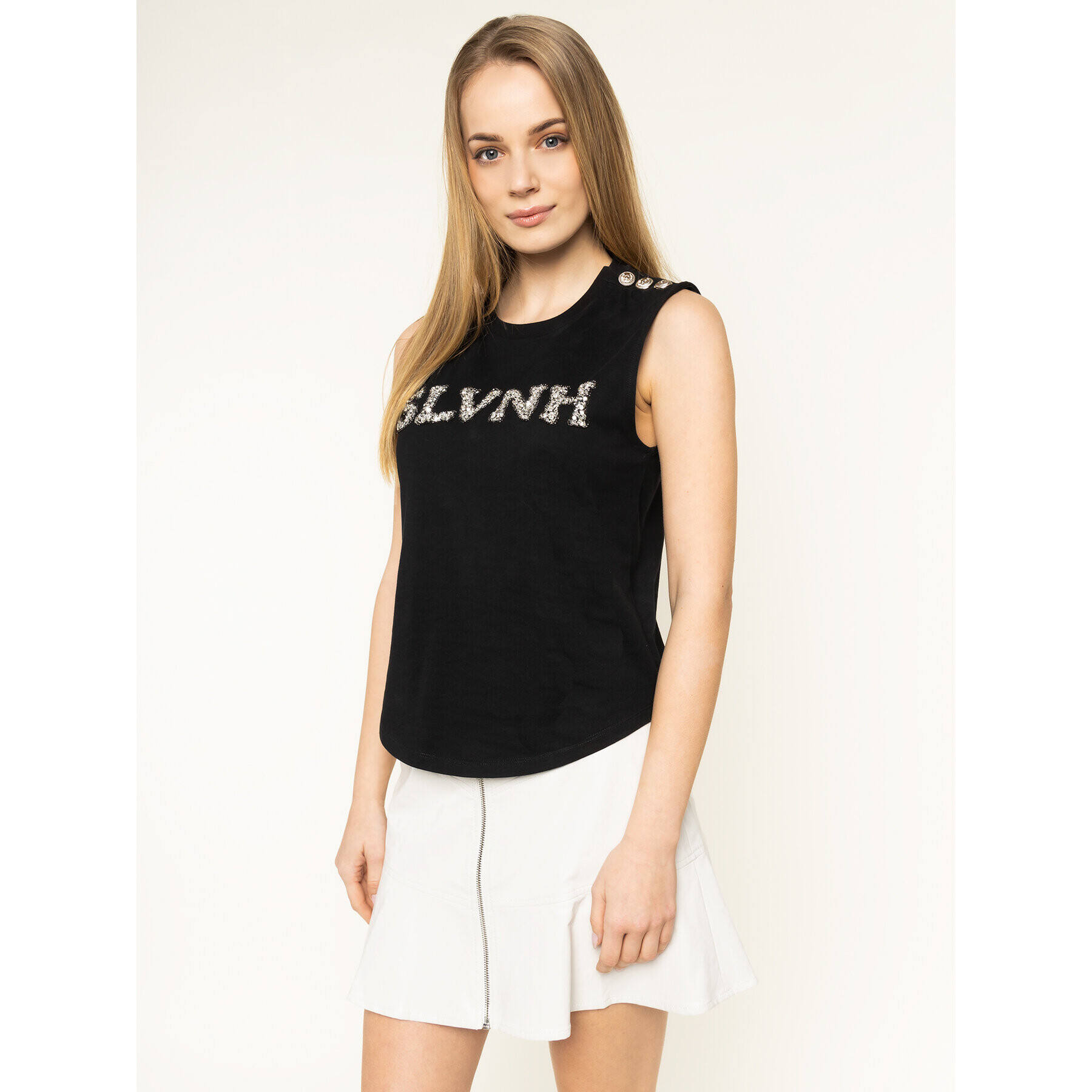 Silvian Heach Топ Tugela PGP20378TS Черен Regular Fit - Pepit.bg
