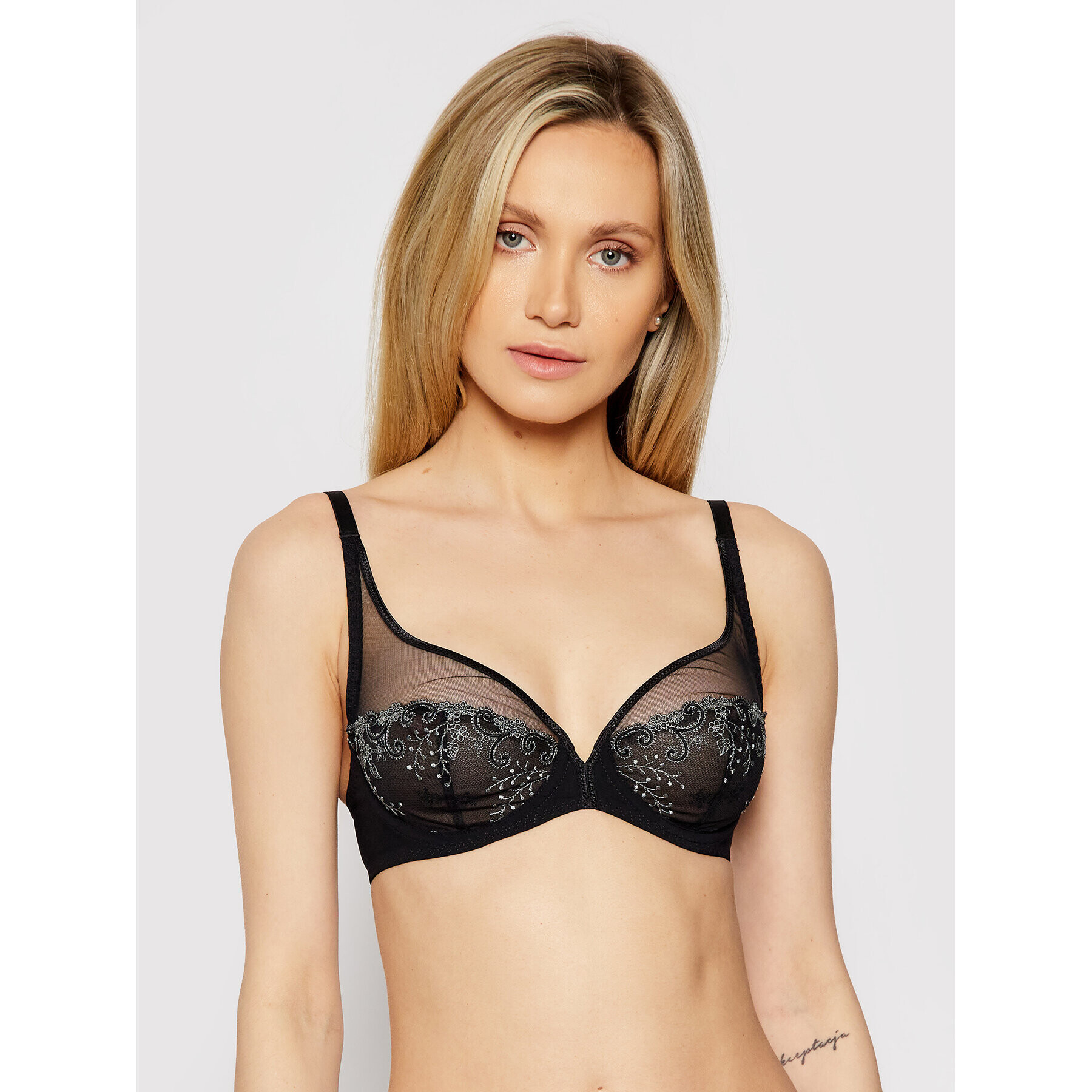 Simone Pérèle Сутиен с банели Délice 12X319 Черен - Pepit.bg