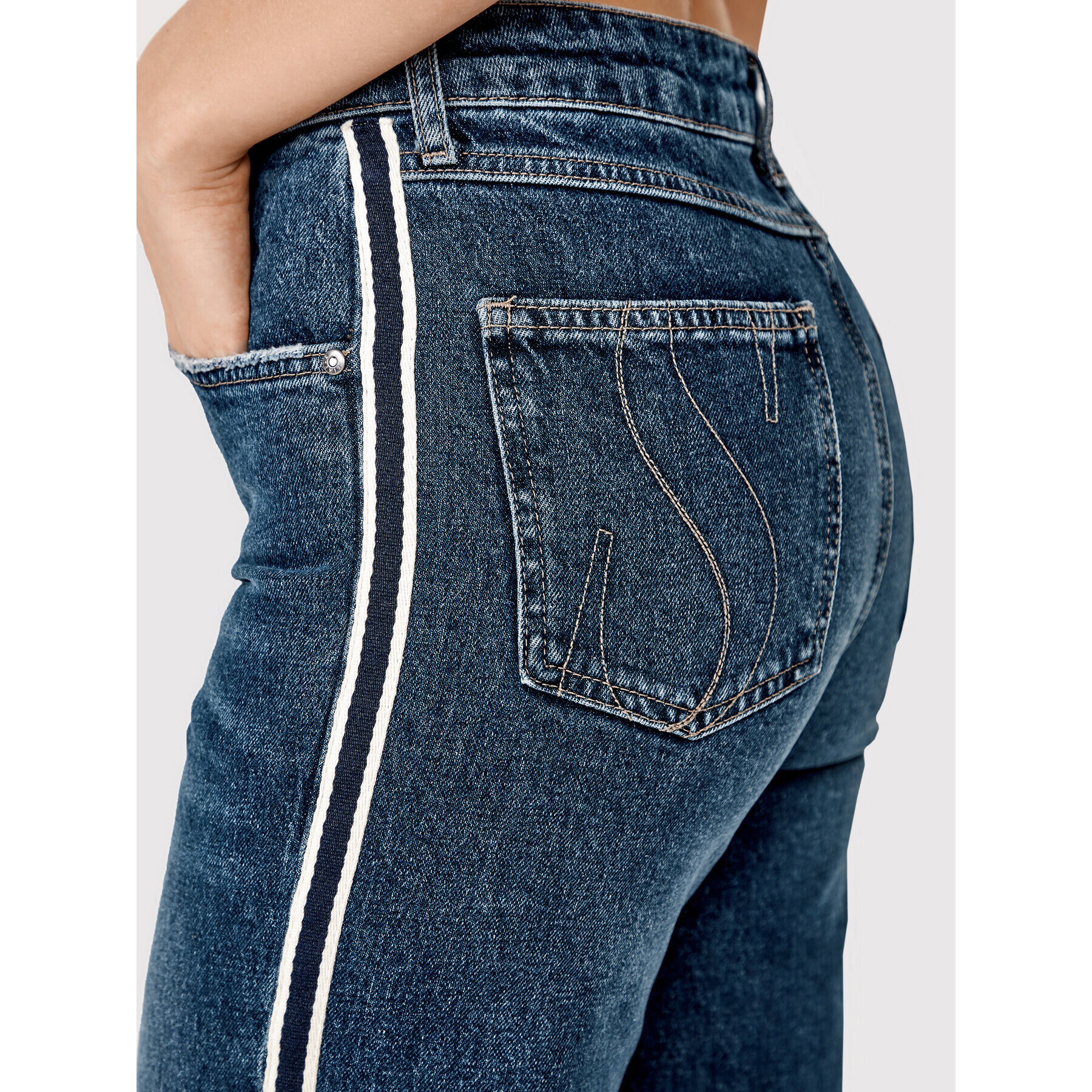 Simple Дънки SPDJ005 Тъмносин Relaxed Fit - Pepit.bg