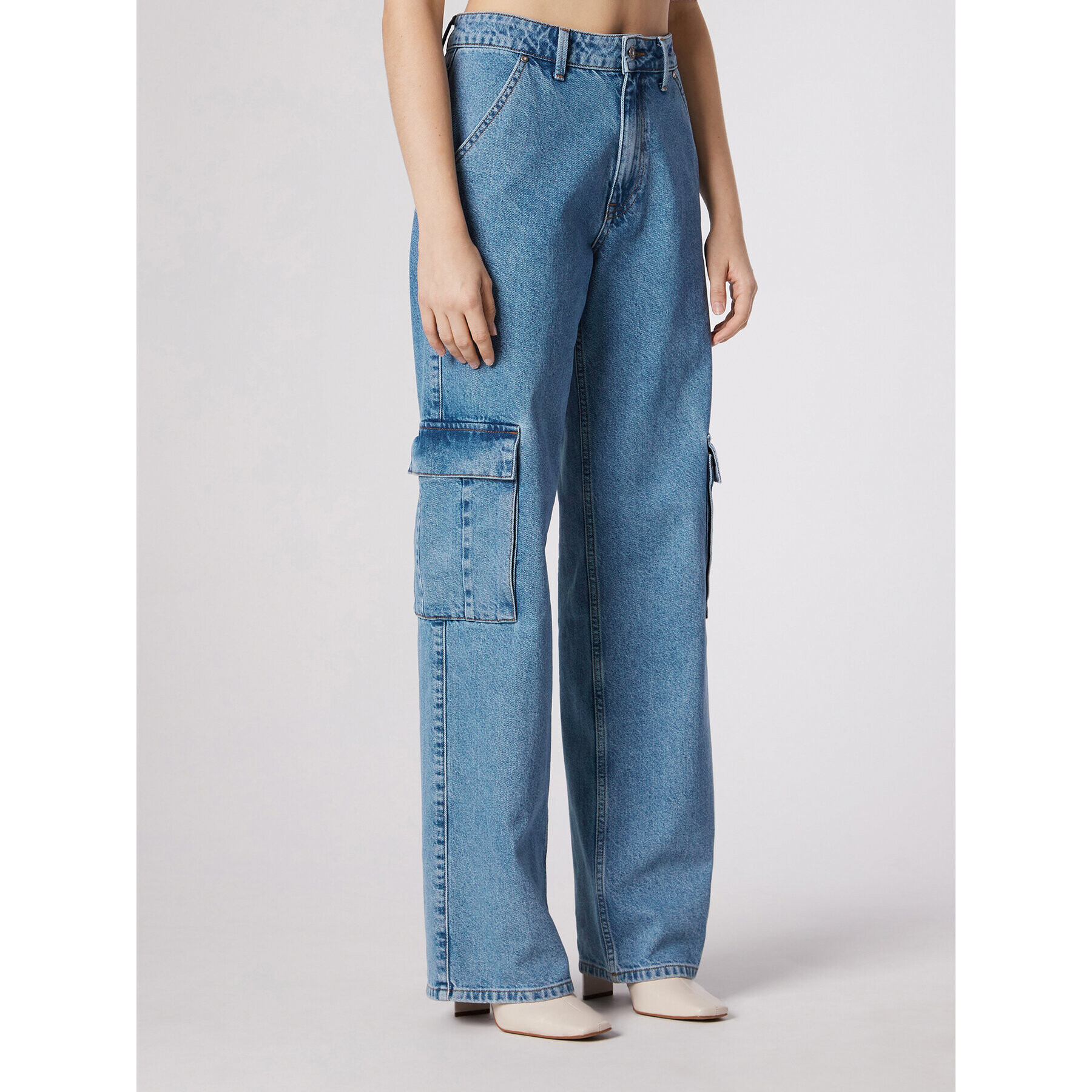 Simple Дънки SPDJ503-01 Син Relaxed Fit - Pepit.bg