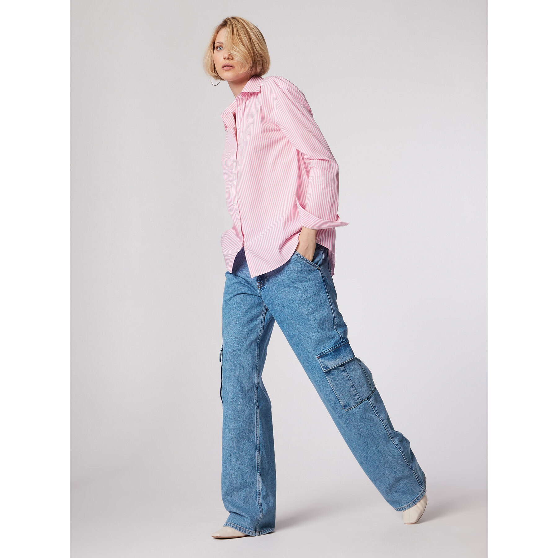 Simple Дънки SPDJ503-01 Син Relaxed Fit - Pepit.bg