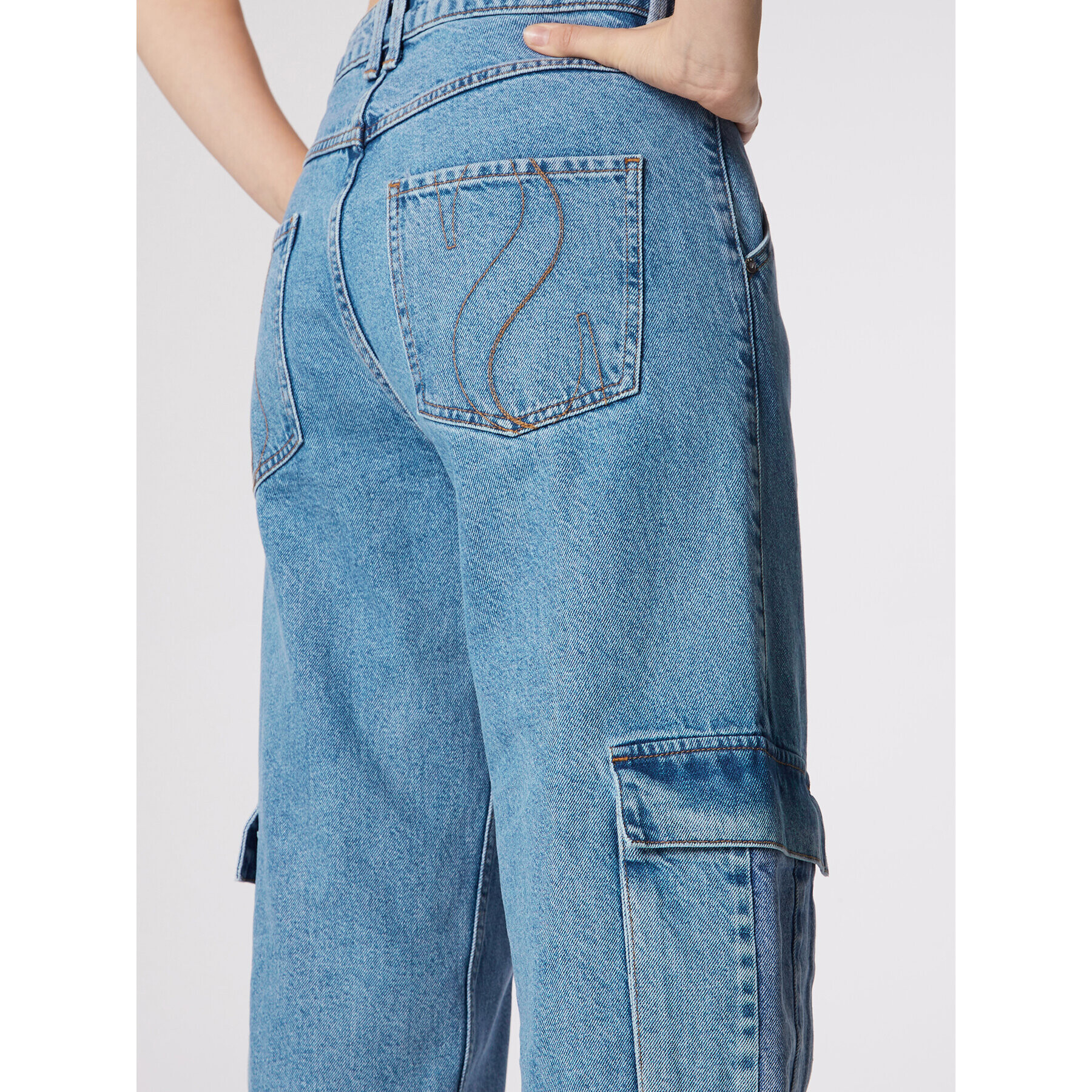 Simple Дънки SPDJ503-01 Син Relaxed Fit - Pepit.bg