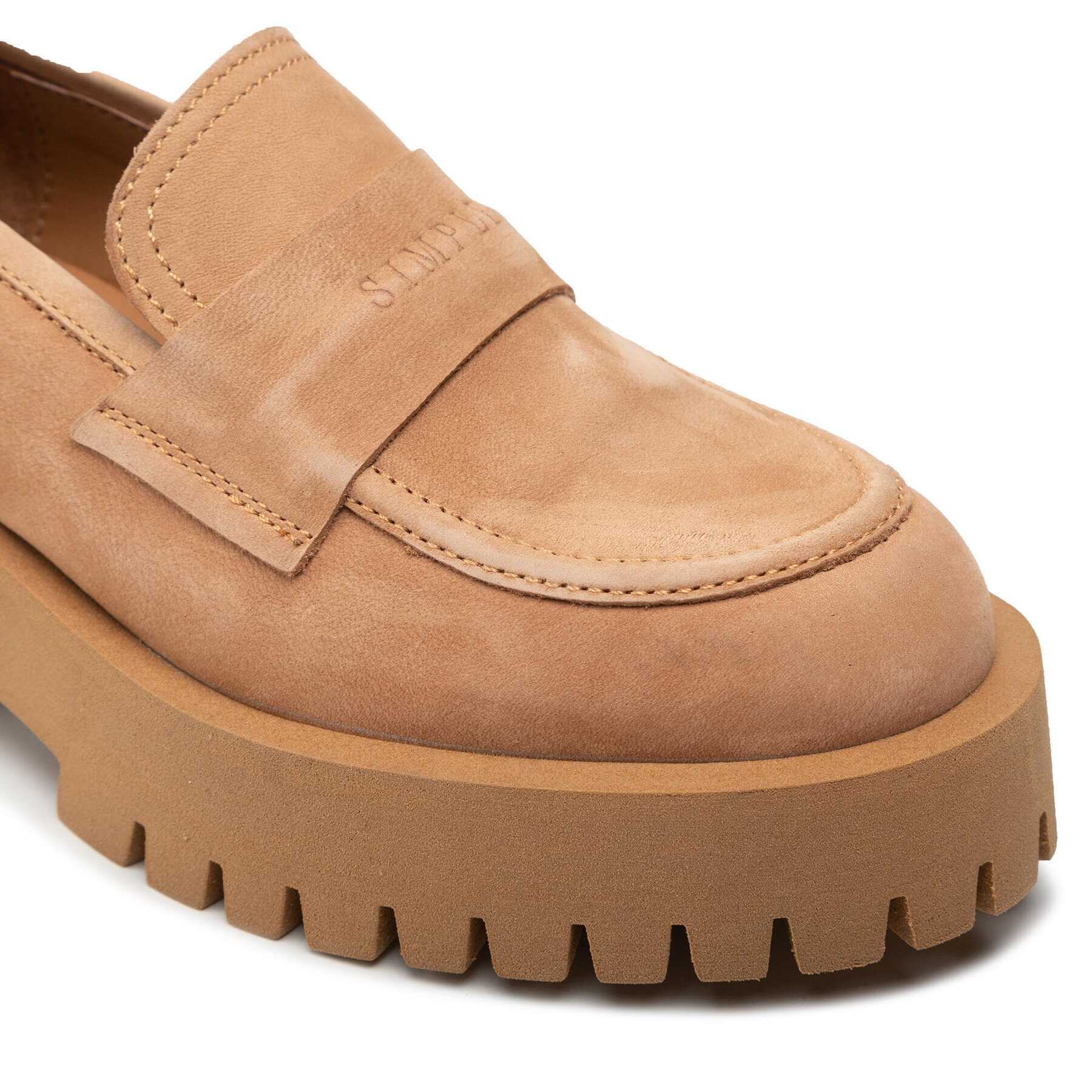 Simple лоуфъри с дебела подметка SL-30-02-000096 Бежов - Pepit.bg