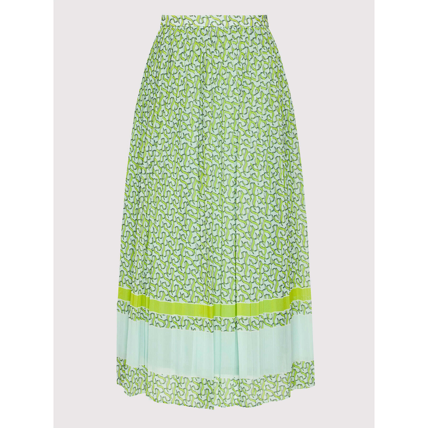 Simple Плисирана пола SDD002 Зелен Regular Fit - Pepit.bg