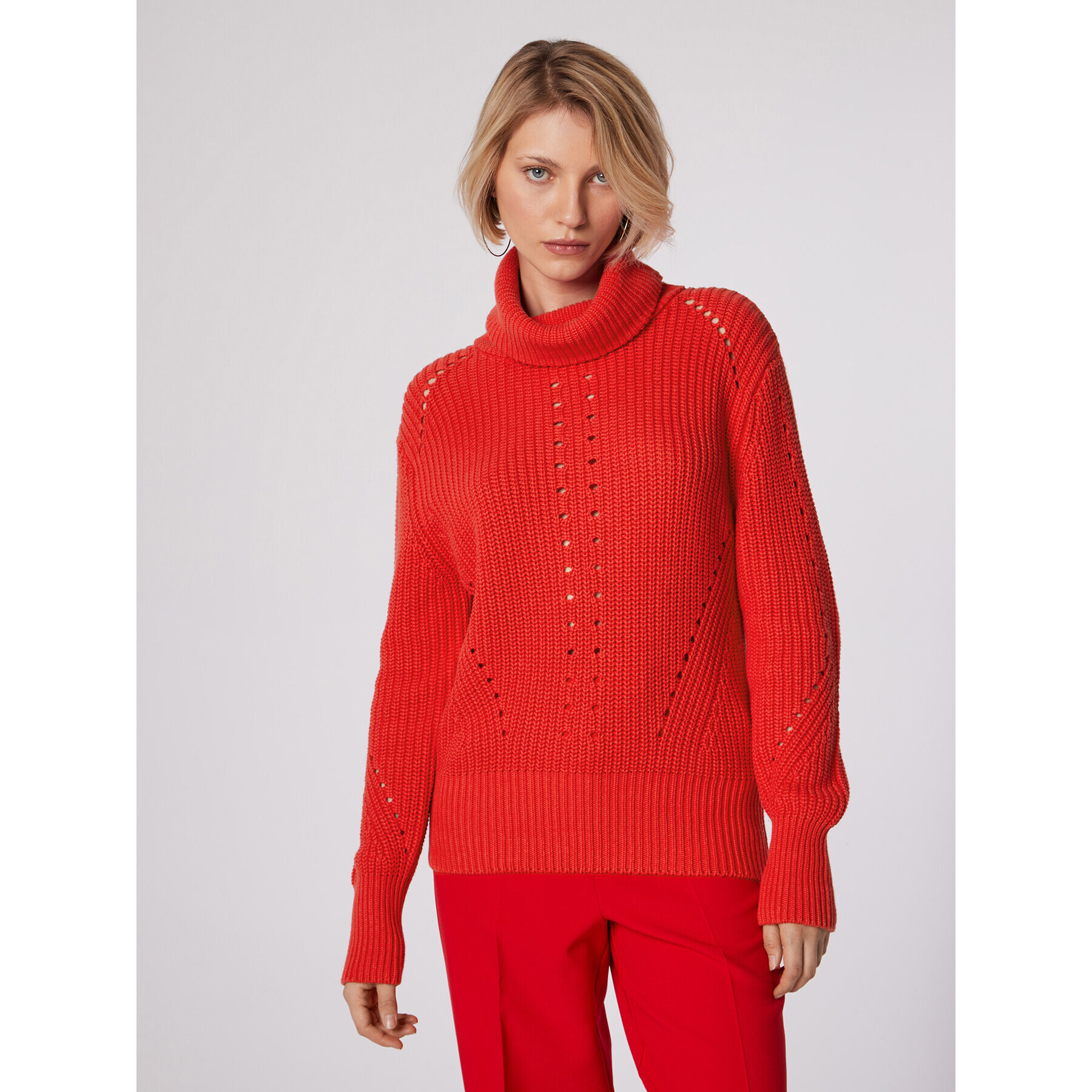 Simple Поло SWD507-02 Коралов Relaxed Fit - Pepit.bg