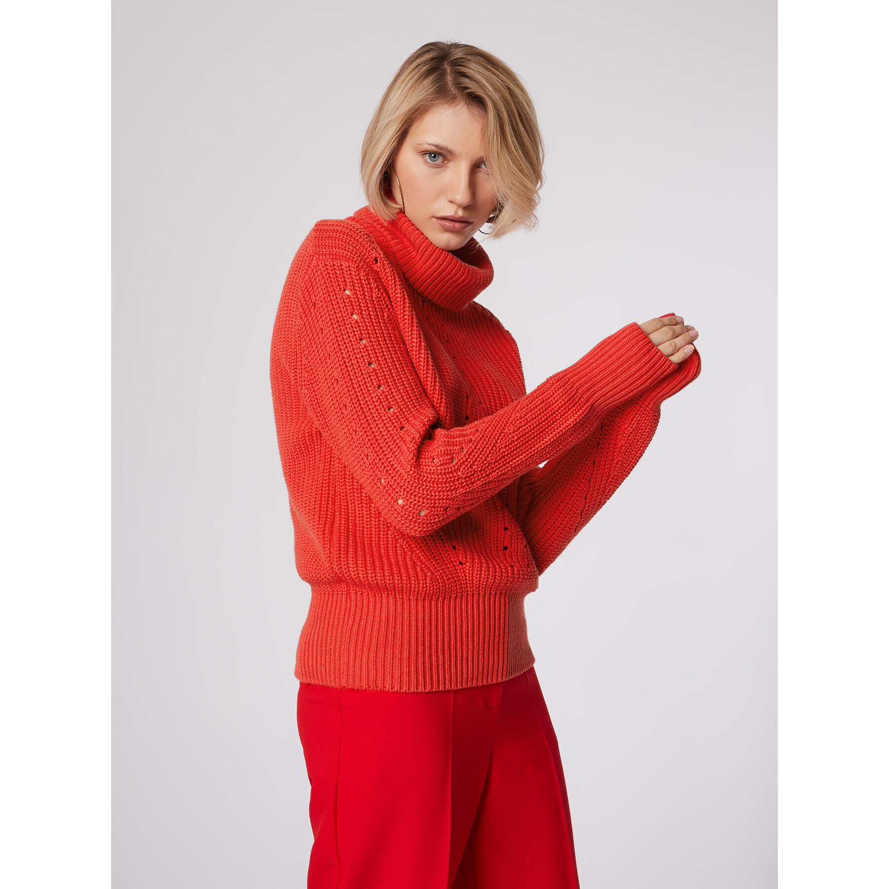 Simple Поло SWD507-02 Коралов Relaxed Fit - Pepit.bg