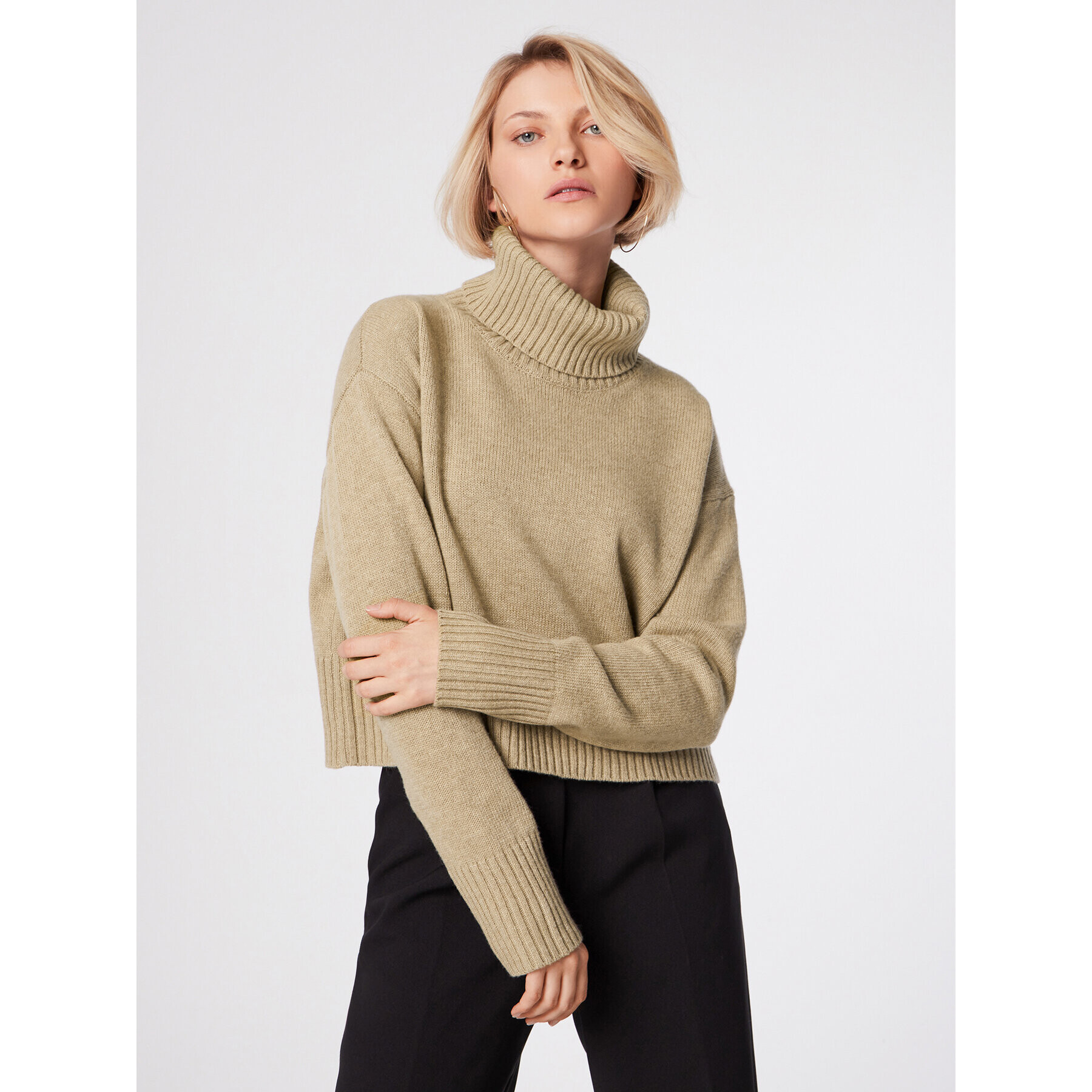 Simple Поло SWD513-02 Бежов Relaxed Fit - Pepit.bg