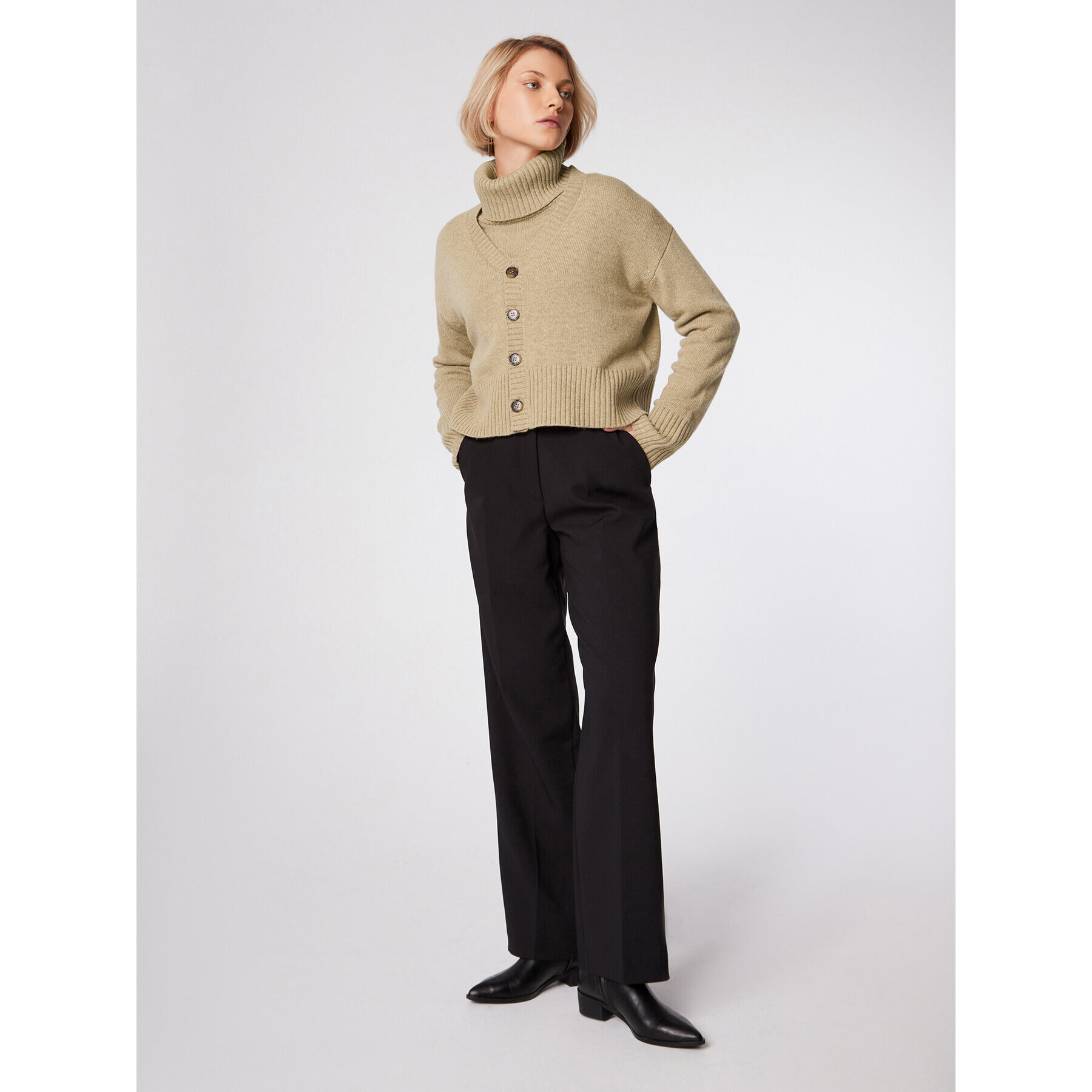 Simple Поло SWD513-02 Бежов Relaxed Fit - Pepit.bg
