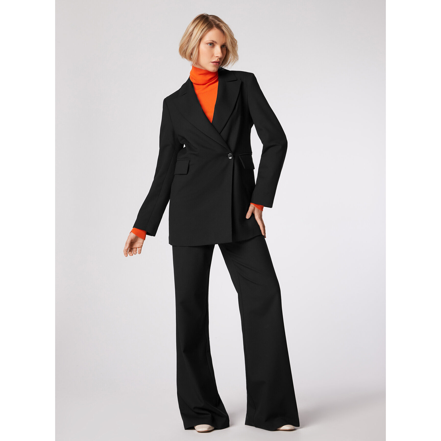 Simple Поло SWD551-01 Оранжев Slim Fit - Pepit.bg